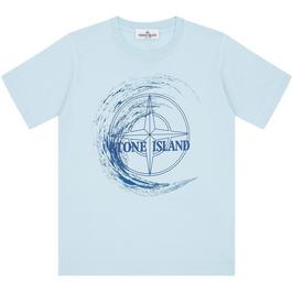 Stone Island Short Sleeves Cotton Jersey Junior