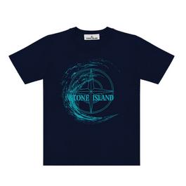 Stone Island Short Sleeves Cotton Jersey Junior