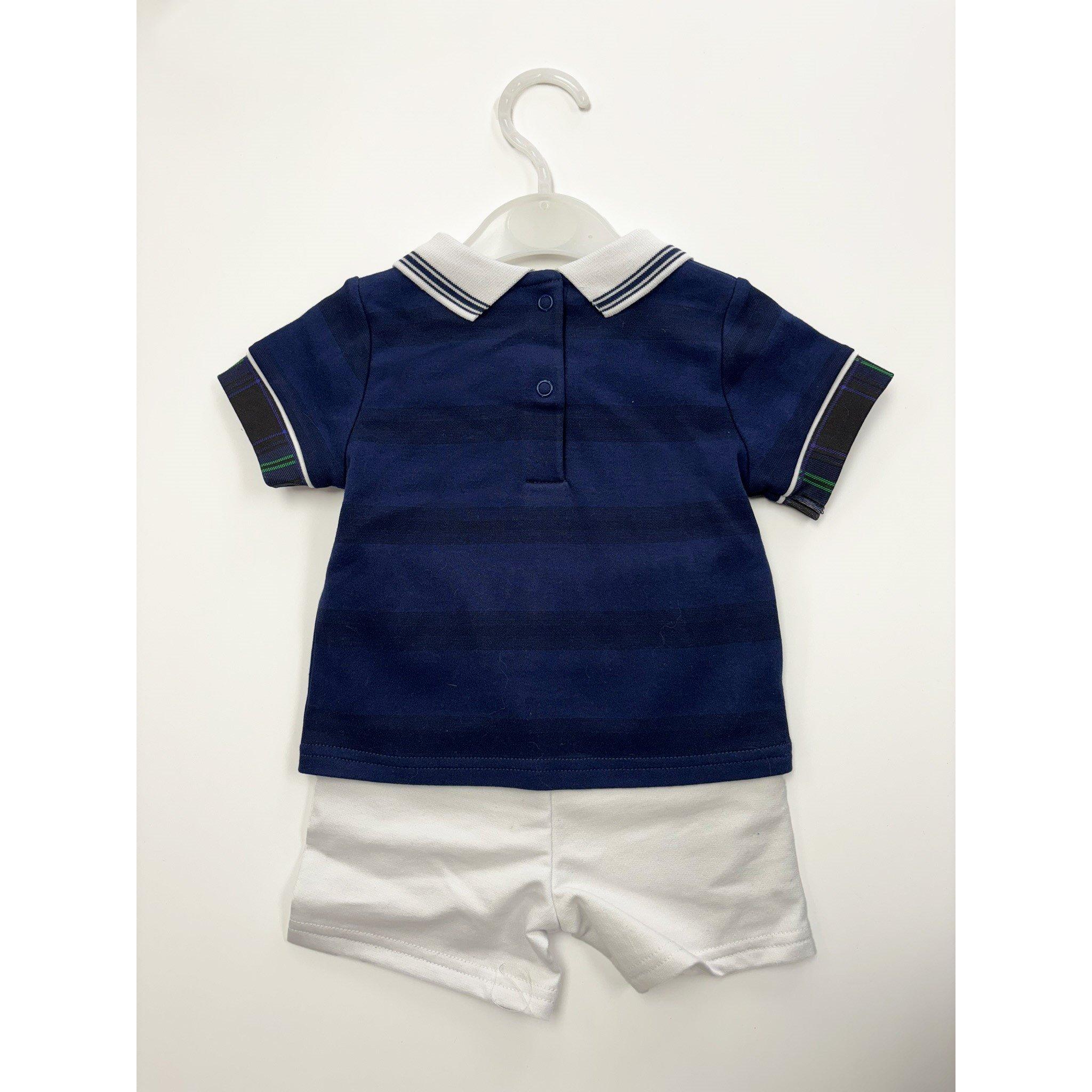 Marineblauw/Wit - Team - Scotland 1998 Retro Home T-Shirt & Short - 2
