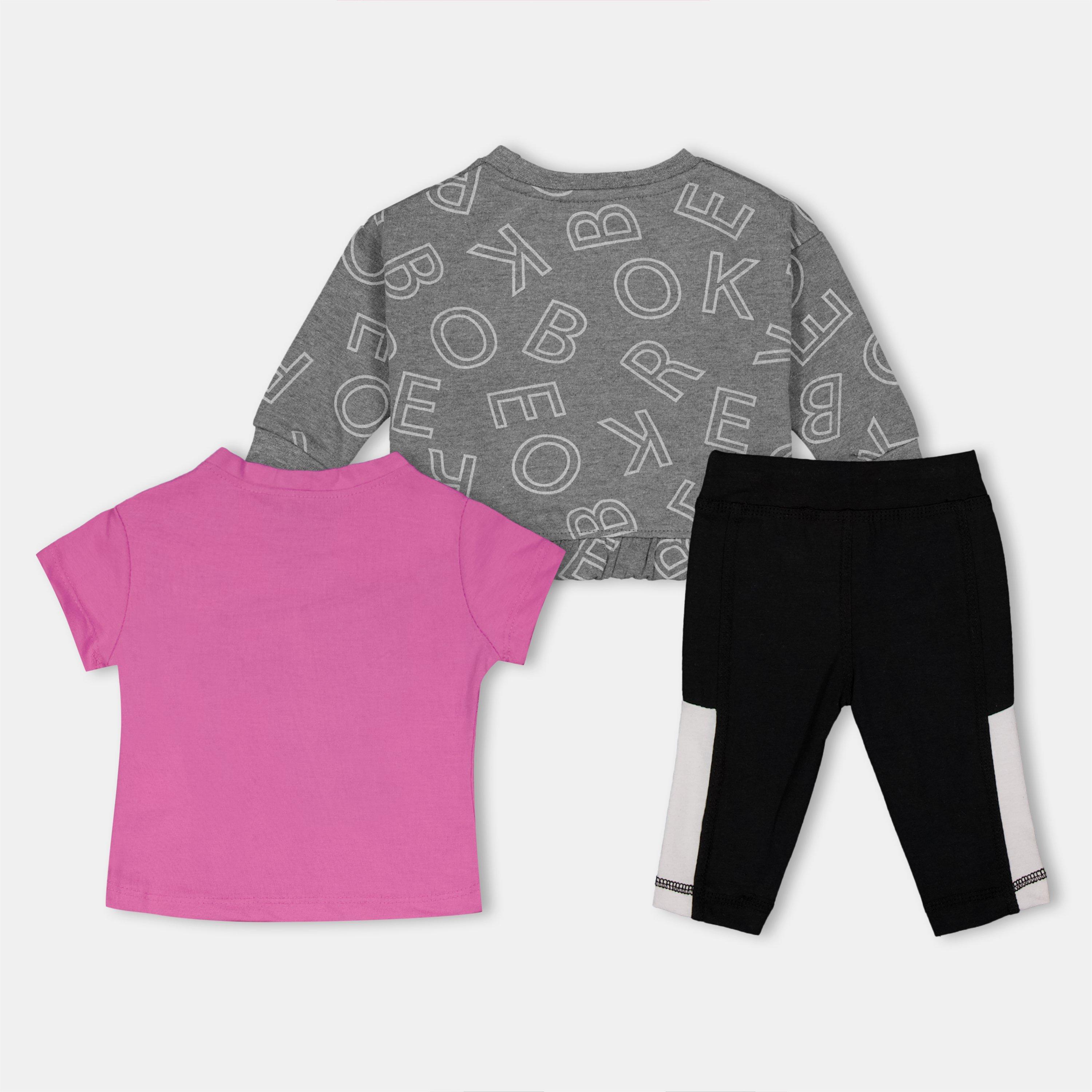 Lt Grey Heather - Reebok - Top and Legging Set Clothing - 2