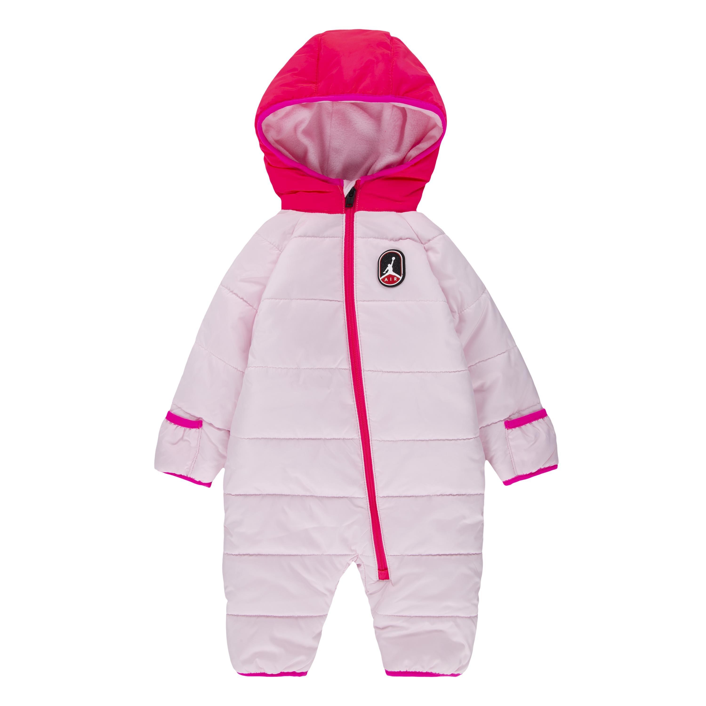 Air Jordan Unisex Kids' Water-Resistant Adjustable Snowsuit - Pink Foam
