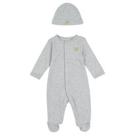Lyle and Scott Baby Sleepsuit with Hat