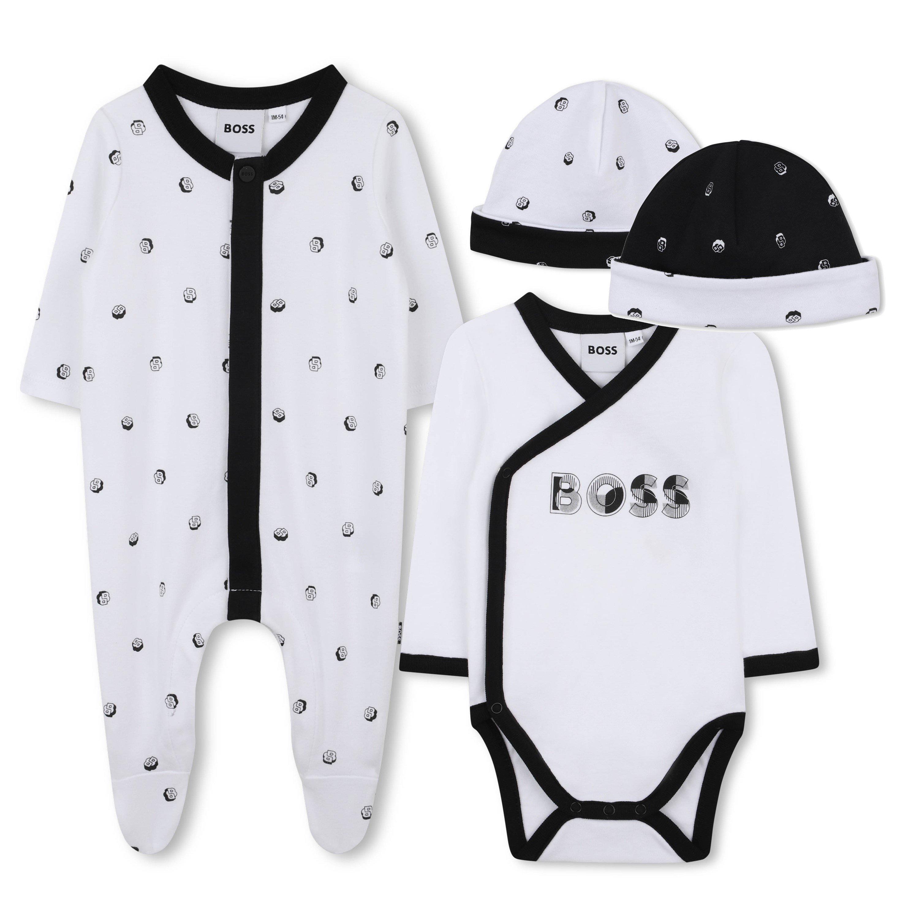 White - Boss - Kids' Top and Trouser Pyjama Sets - 1