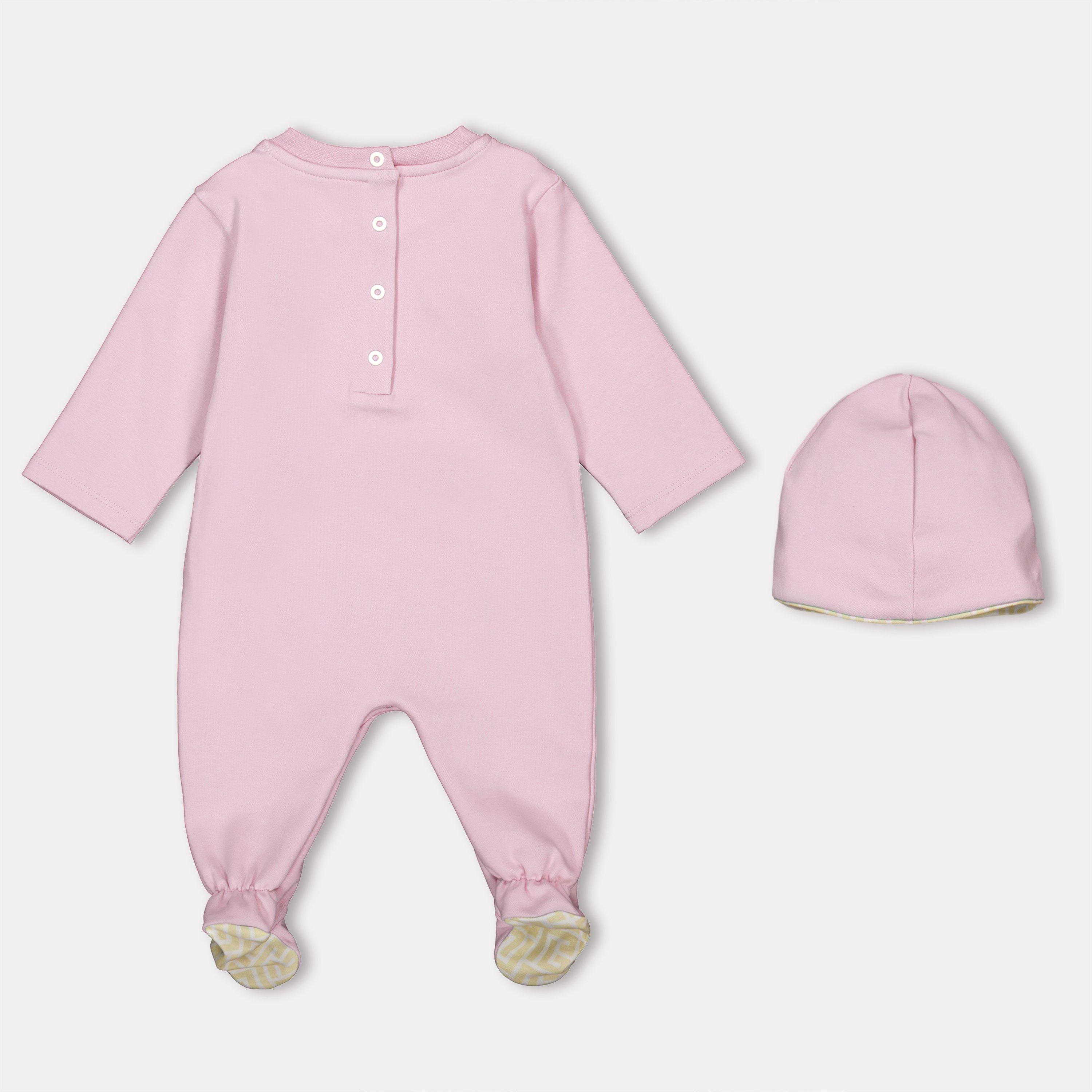 Pink 500BG - Balmain - Kids' Soft Breathable Snap-Button Onesie - 2