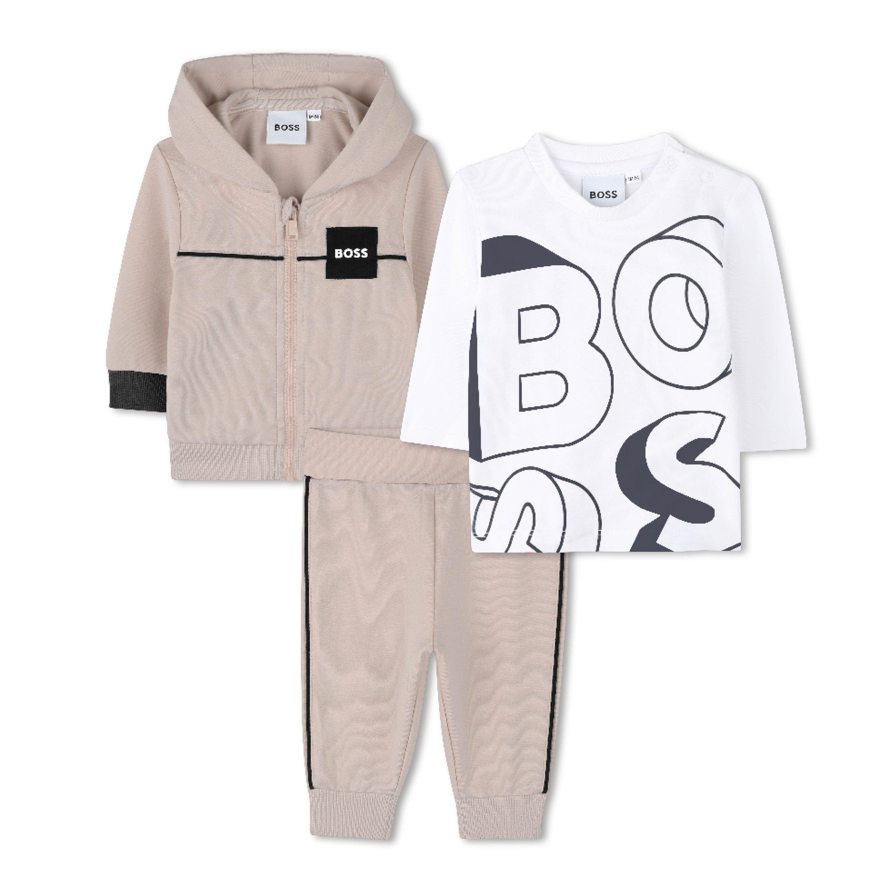 Off White - Boss - Kids' Top and Trouser Pyjama Set - 1