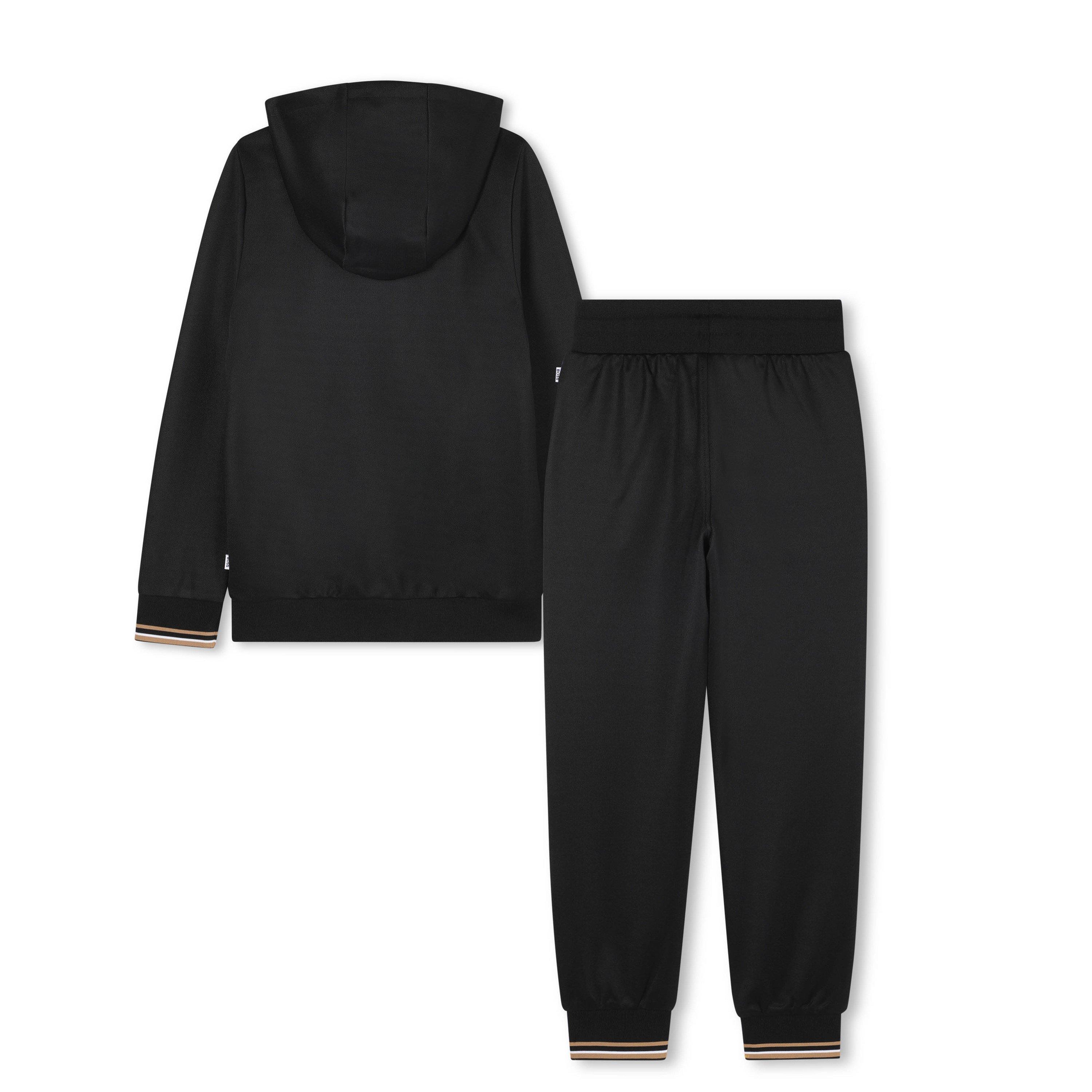 Black - Boss - Kids Full Zipped Tracksuit - 2