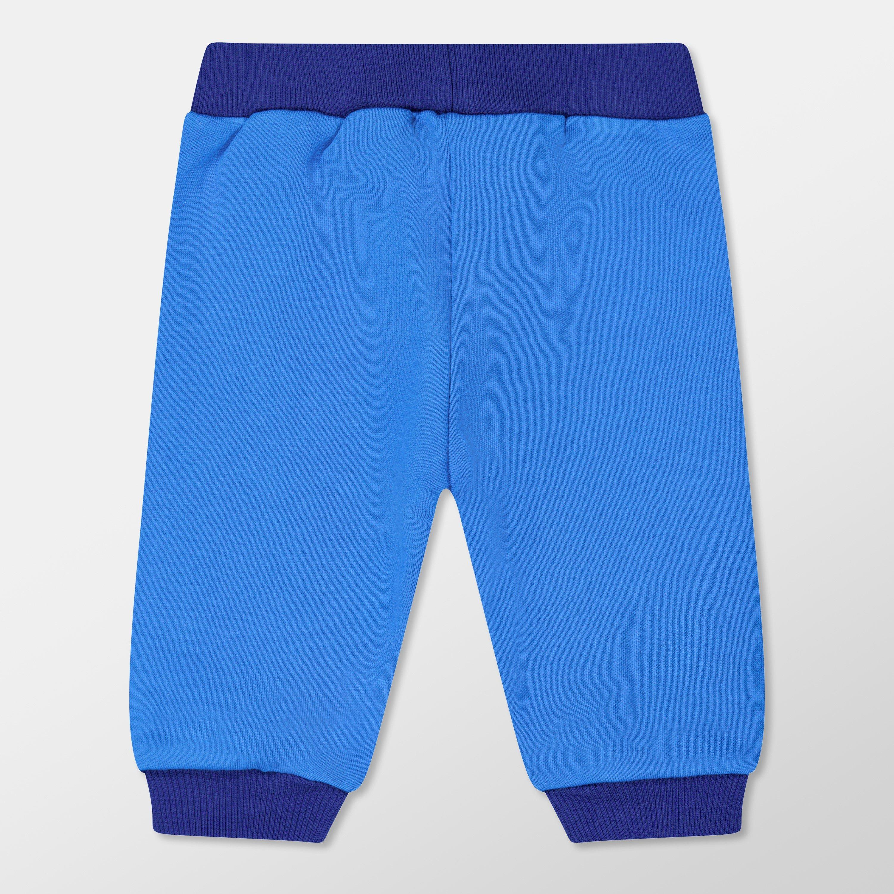 Blu/Blu - Missoni - Kids' Colourblock Closed Hem Fleece Joggers - 2
