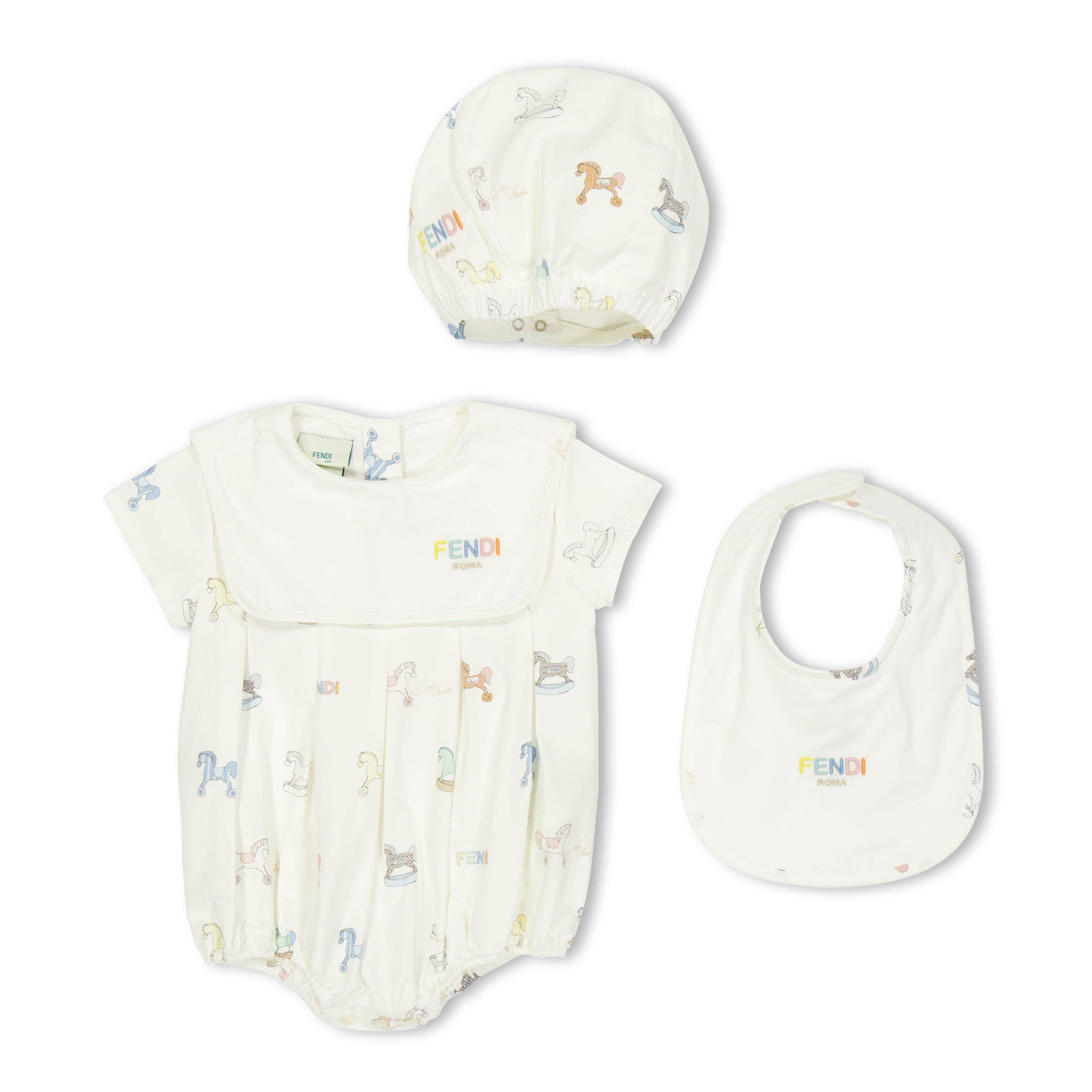 White F0ZA0 - Fendi - Kids' All in One Clothing Set - 1