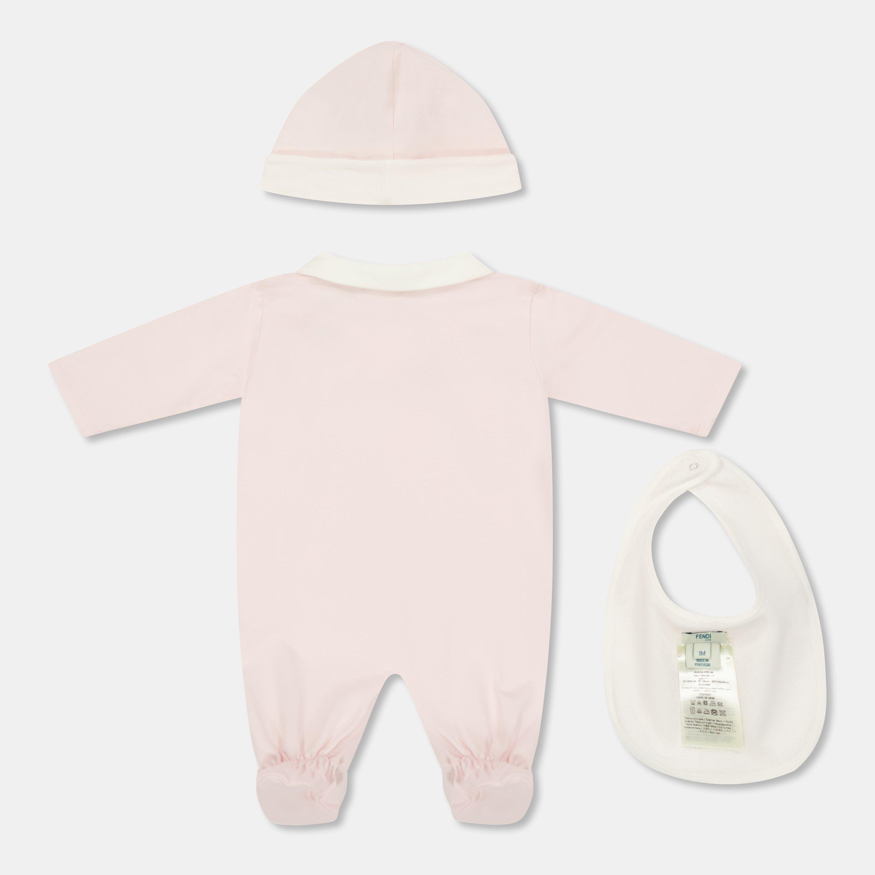 Pink F0C11 - Fendi - Unisex Kids All in One Clothing Set - 2