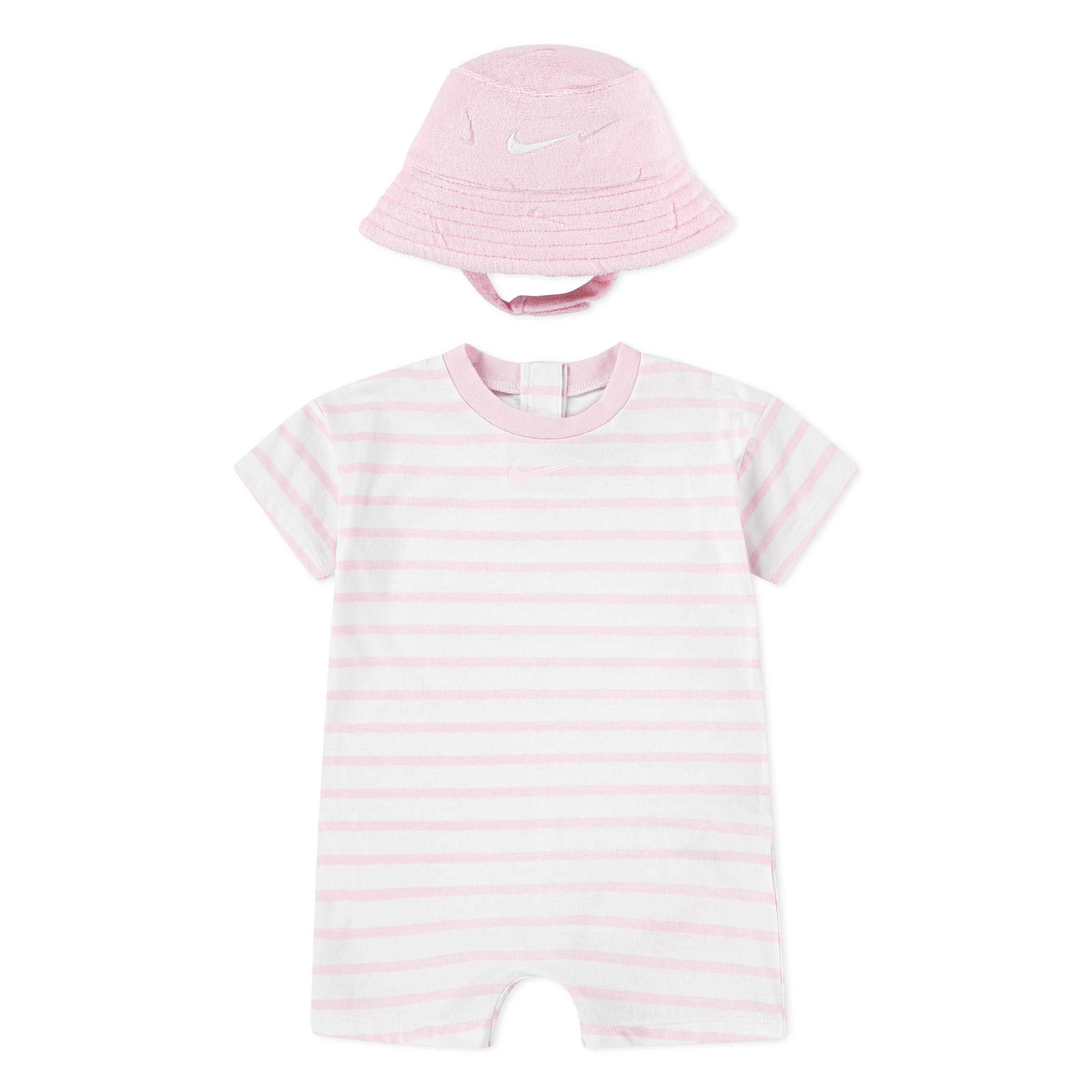 Pink Foam - Nike - Kids' Towel Terry Romper Short Sleeve Pyjama Set - 1