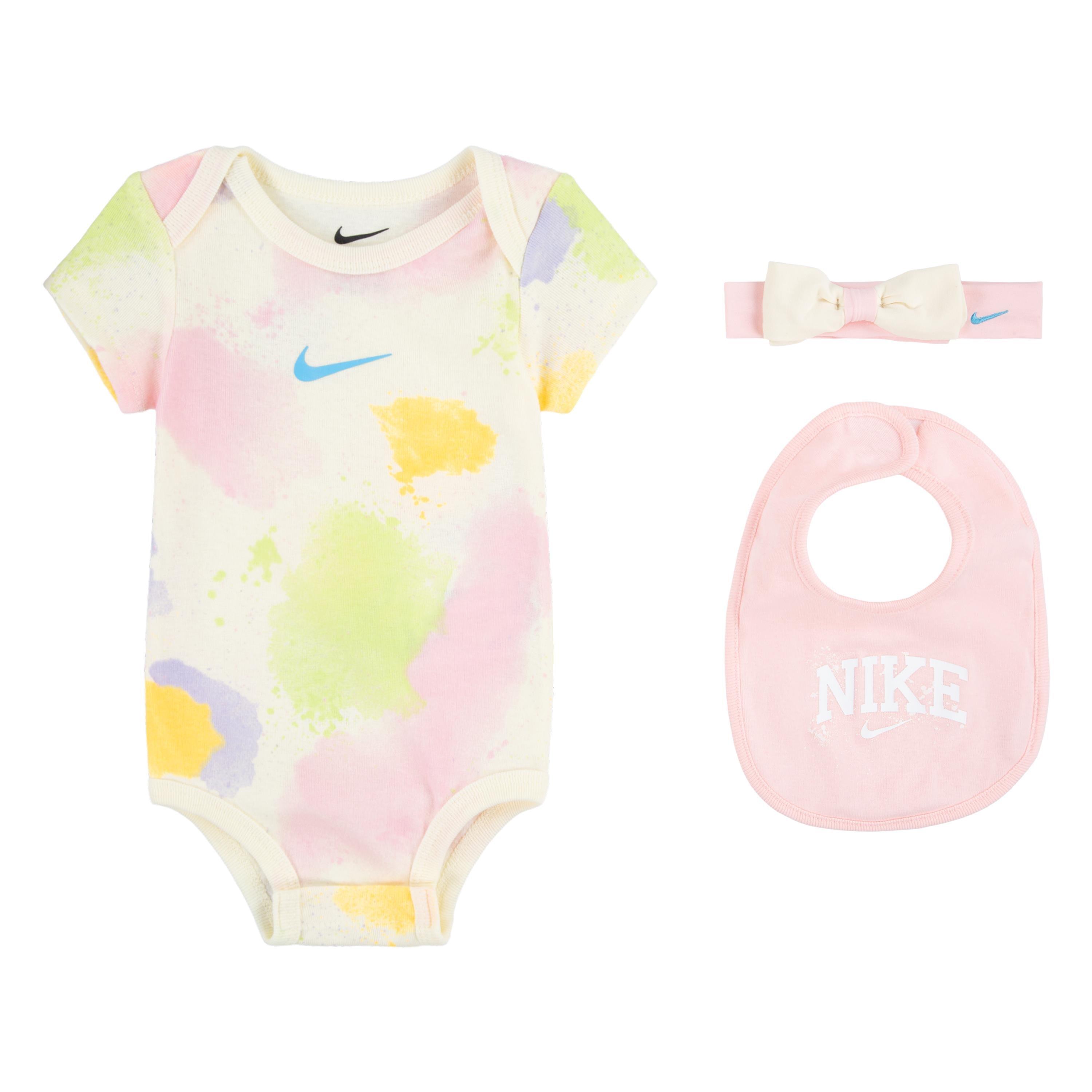 Coconut Milk - Nike - Unisex Kids' Headband Bodysuit & Bib 3-Piece Set Onesies - 1