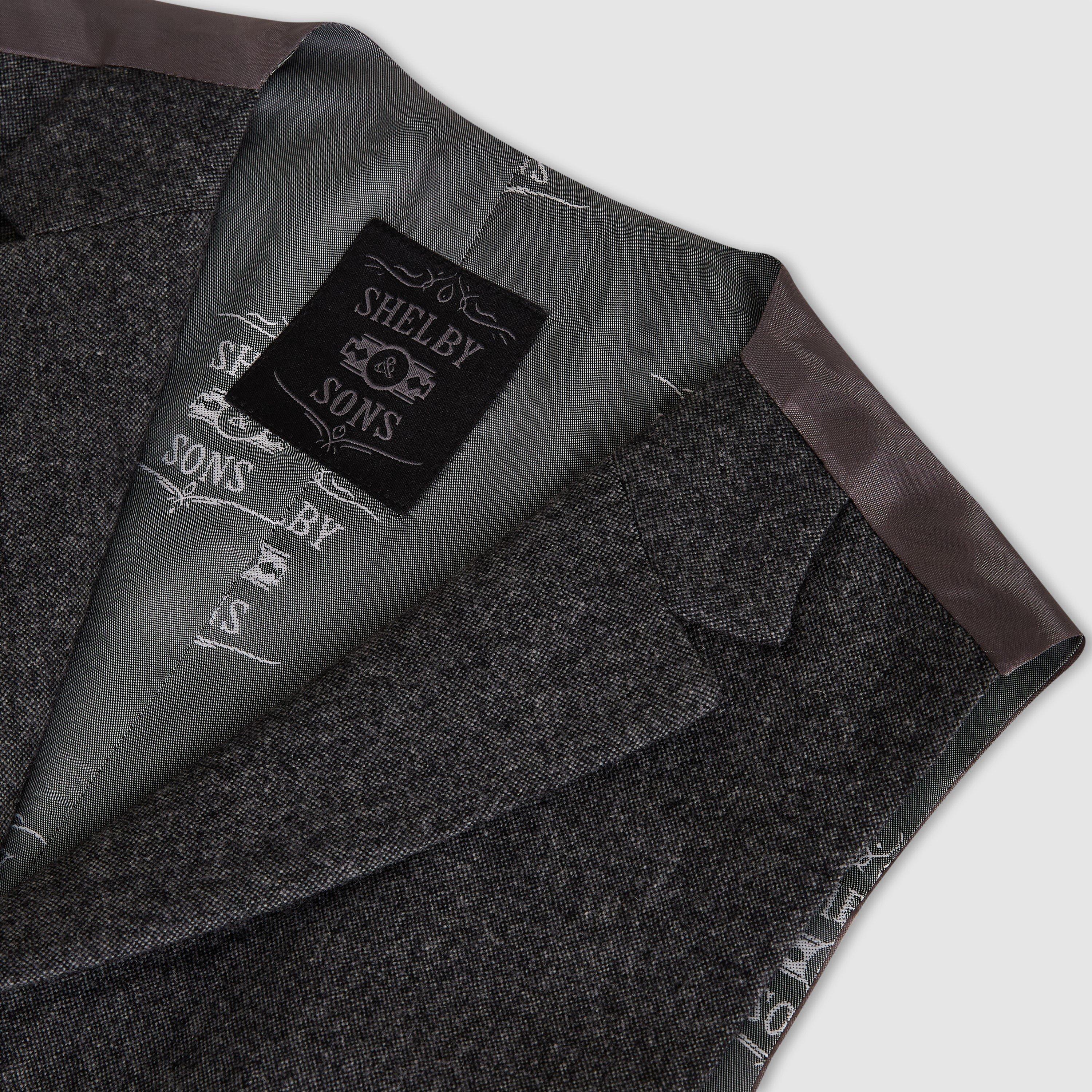 Charcoal - Shelby and Sons - Men's Uptown Waistcoat - 3