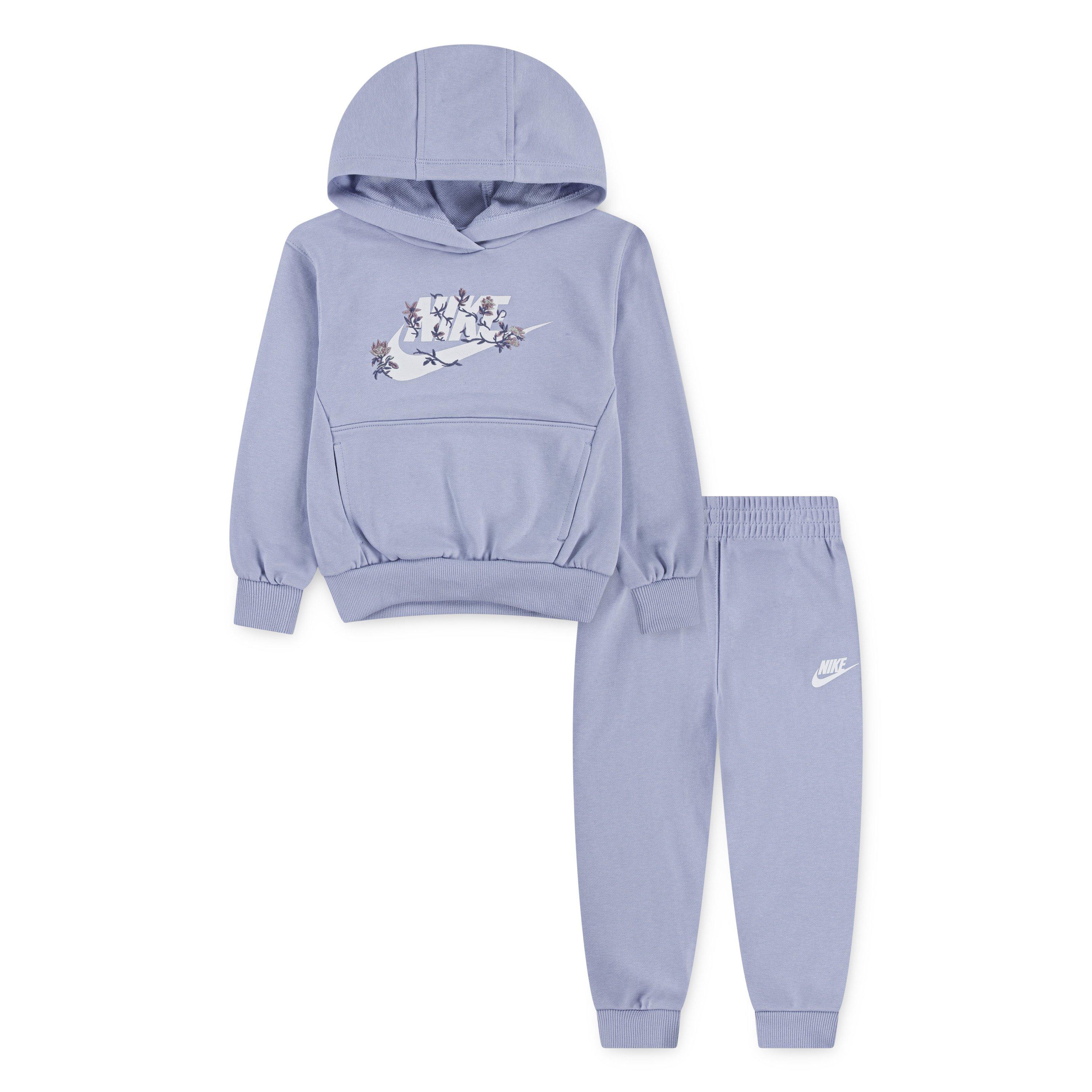 Nike  Kids' Overhead Hoodie Jogger Fleece Tracksuit - Ghost - 18M