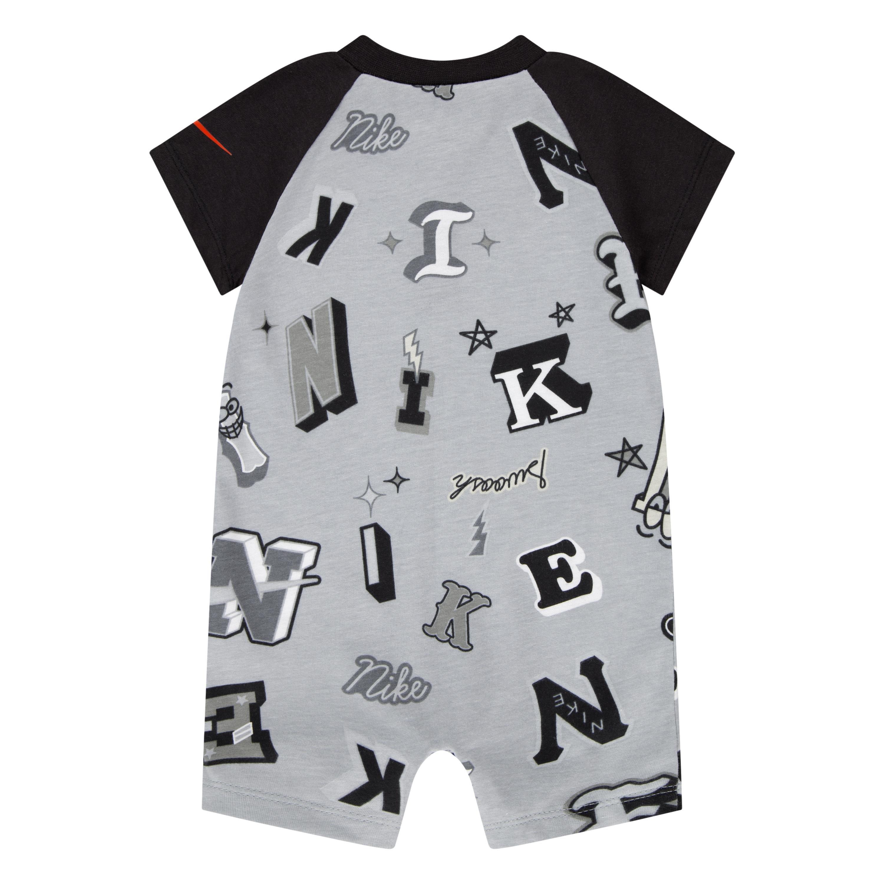 Røggrå - Nike - Kids' Next Gen All Over Print Tee Roma Onesies - 2