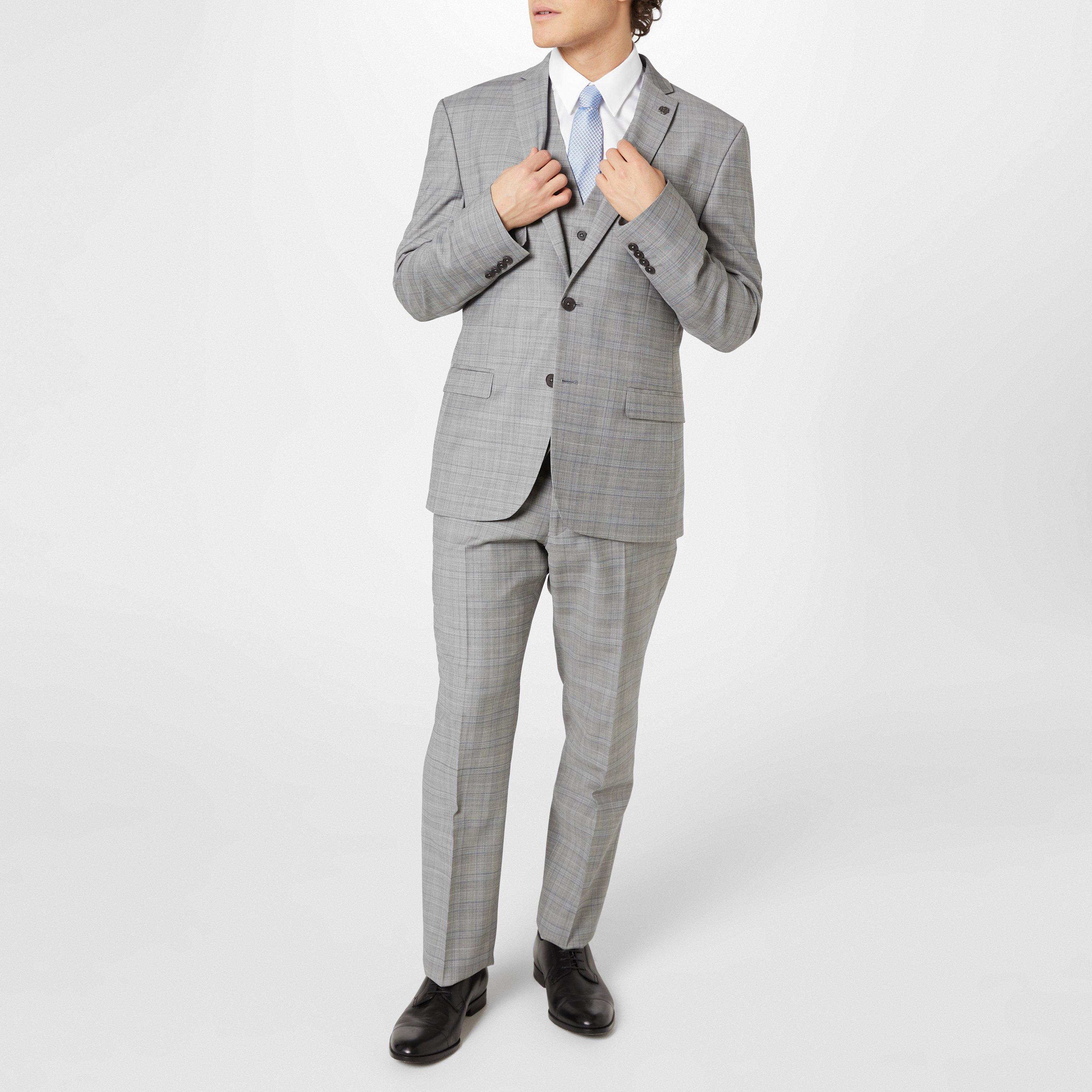 Cinzento - Ted Baker - Check Vest Waistcoat - 2