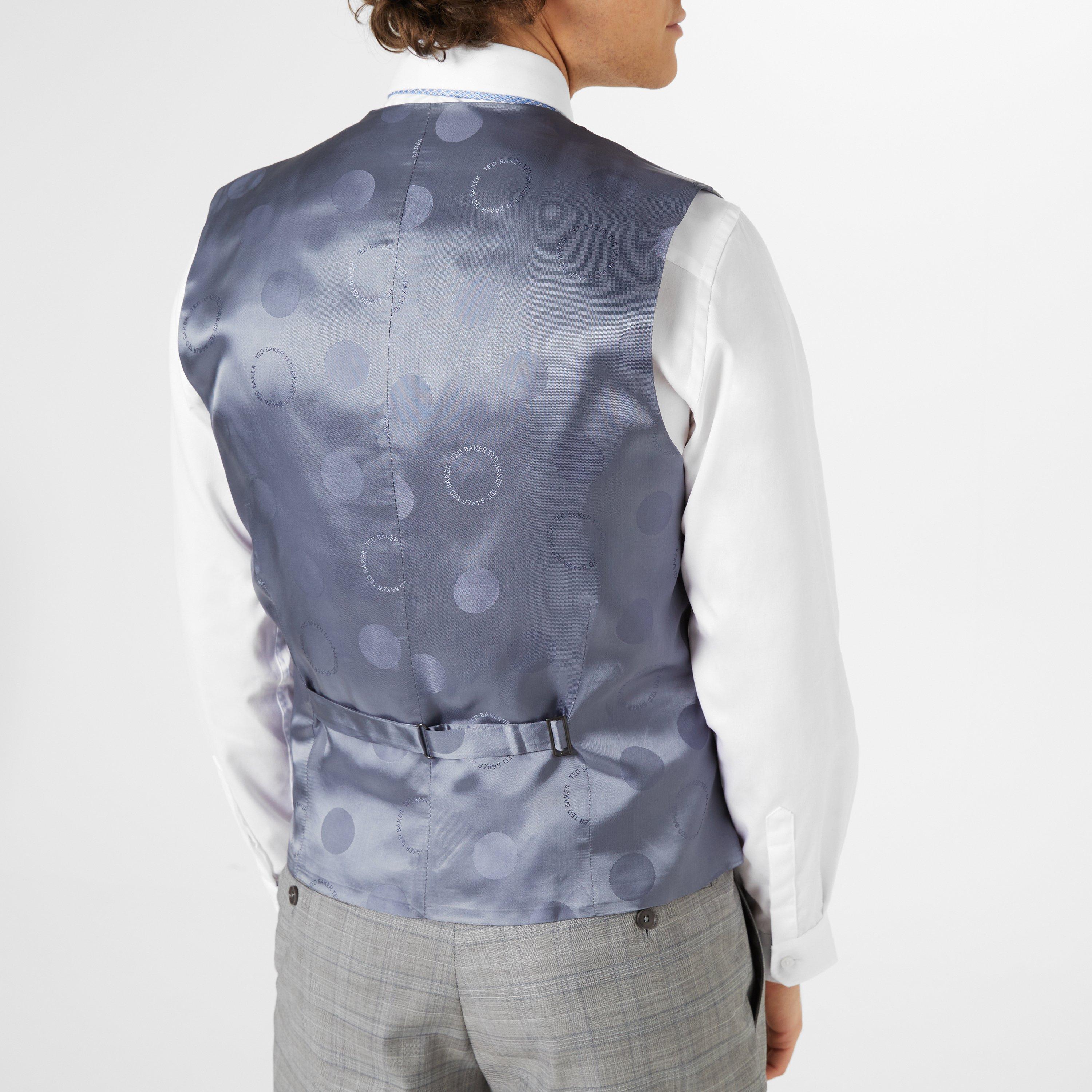 Cinzento - Ted Baker - Check Vest Waistcoat - 5