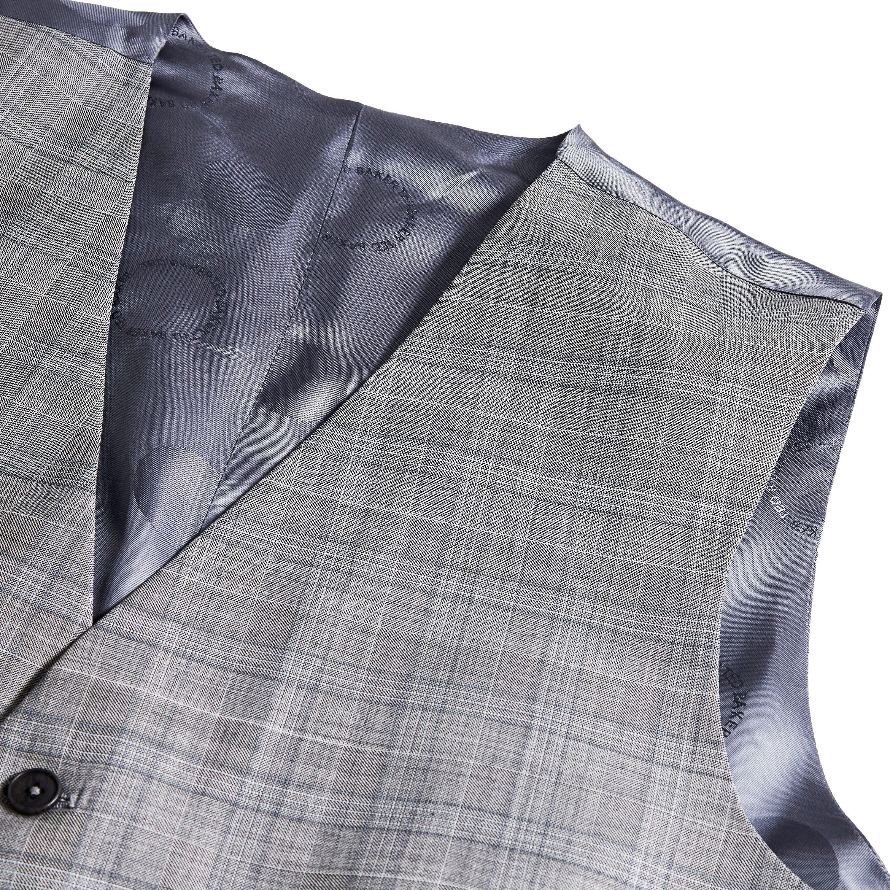 Cinzento - Ted Baker - Check Vest Waistcoat - 6