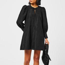 Ganni Jacquard Organza Mini Dress