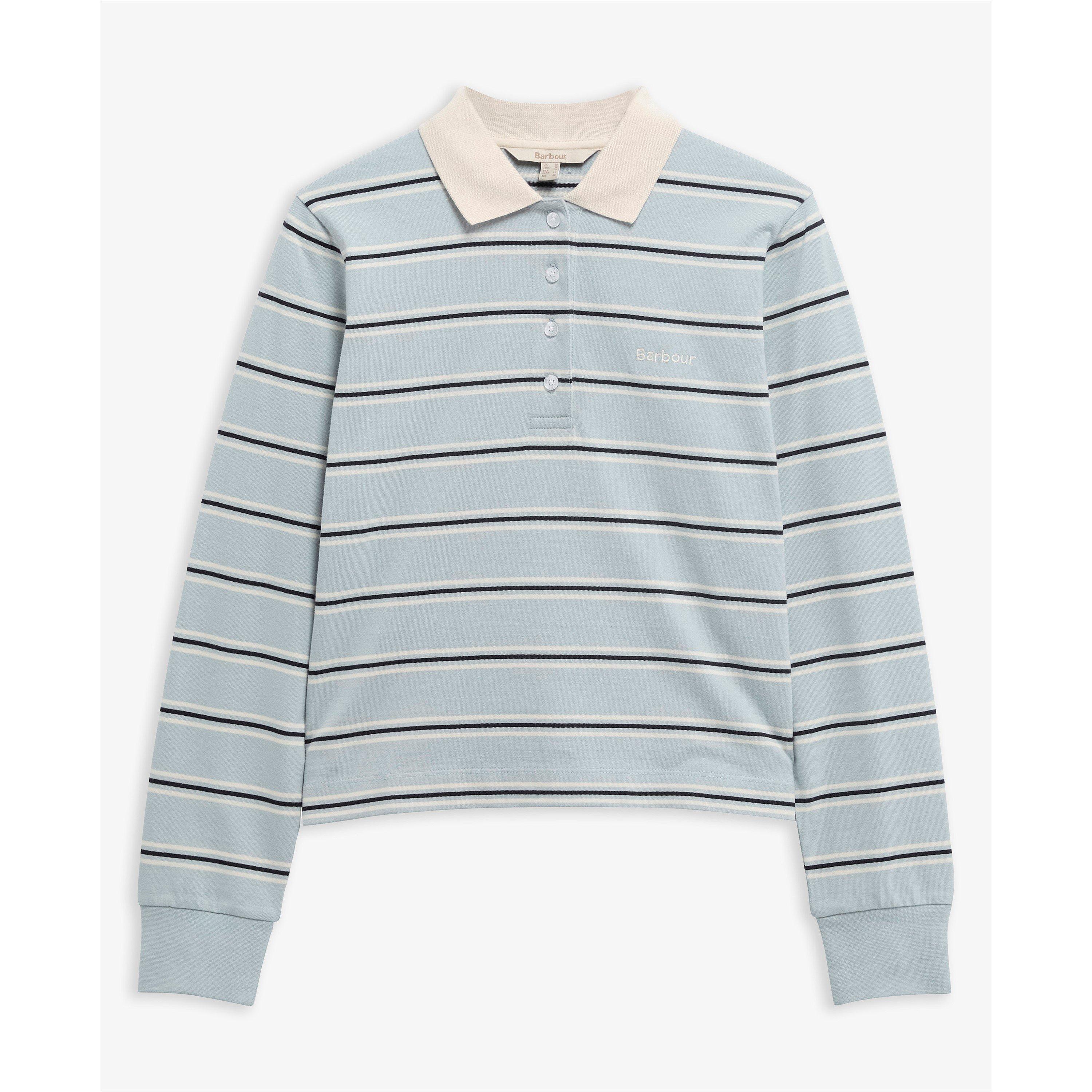 Celestl Blue S - Barbour - Women's Rugby Polo Shirt - 1