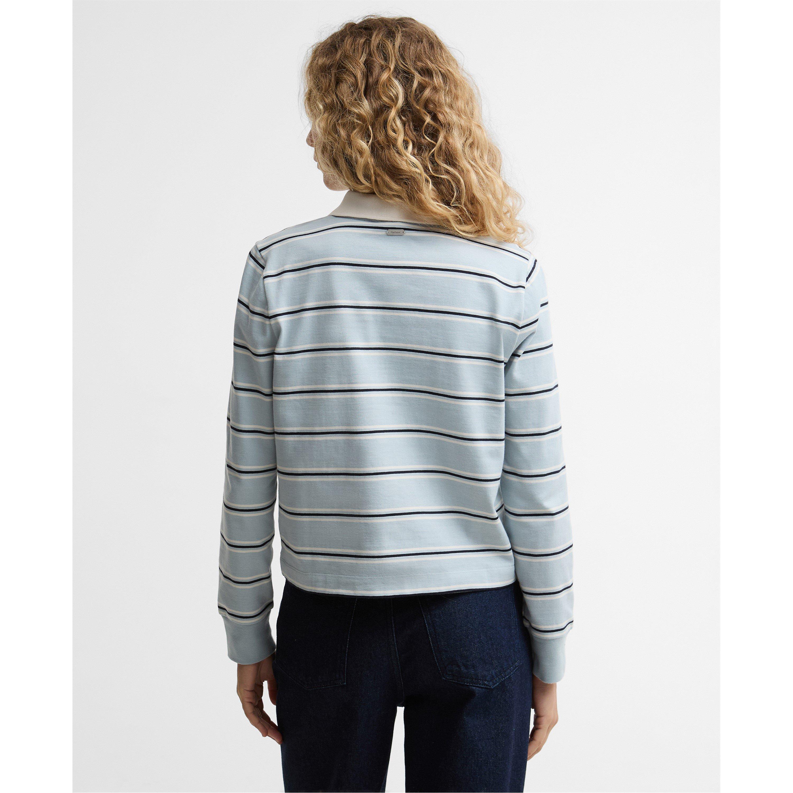 Celestl Blue S - Barbour - Women's Rugby Polo Shirt - 3