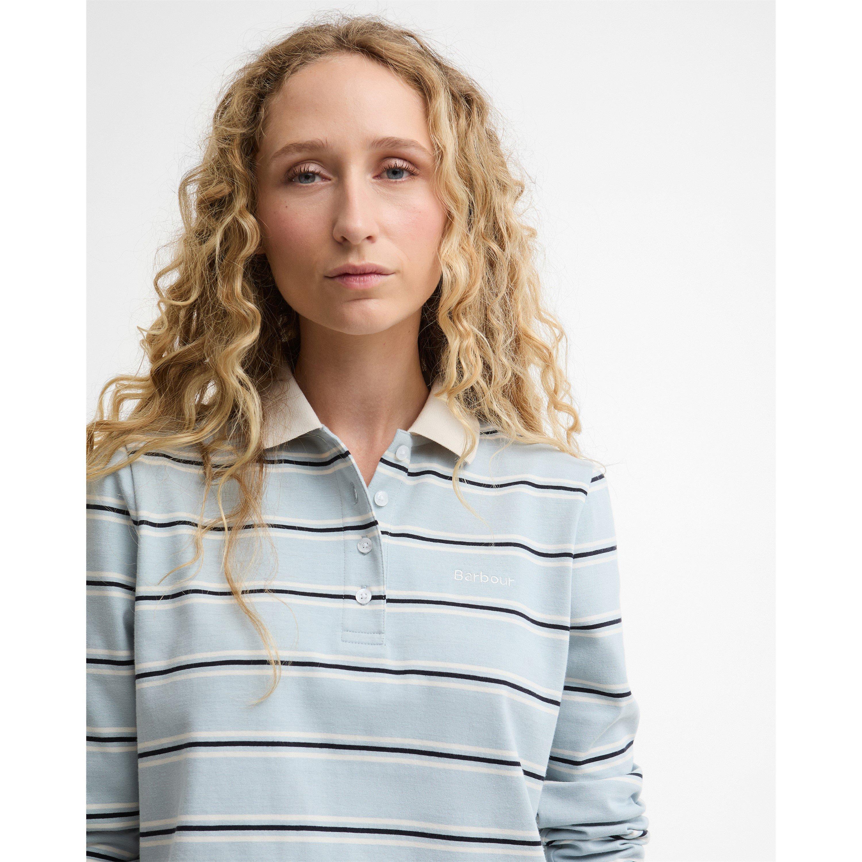 Celestl Blue S - Barbour - Women's Rugby Polo Shirt - 4
