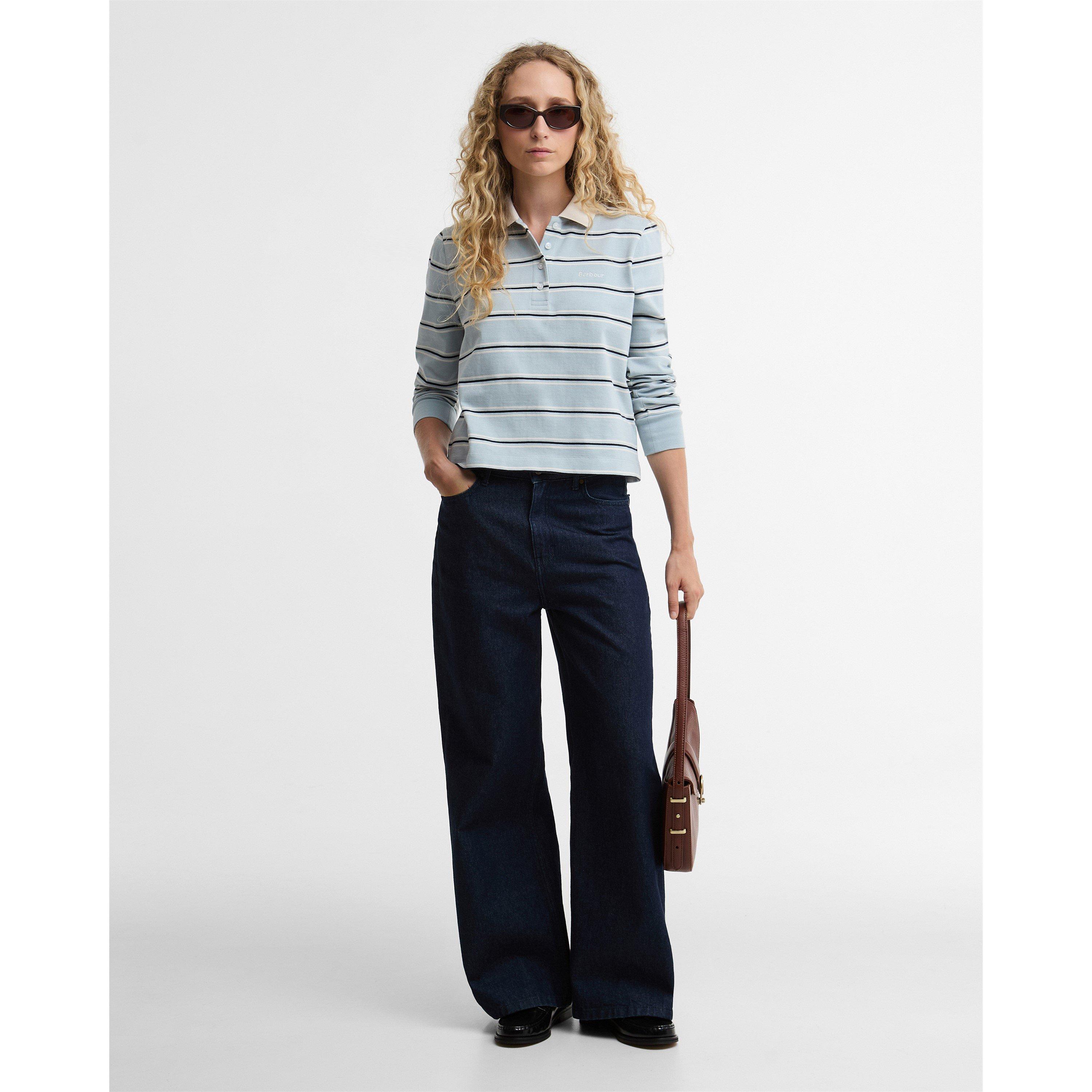 Celestl Blue S - Barbour - Women's Rugby Polo Shirt - 6