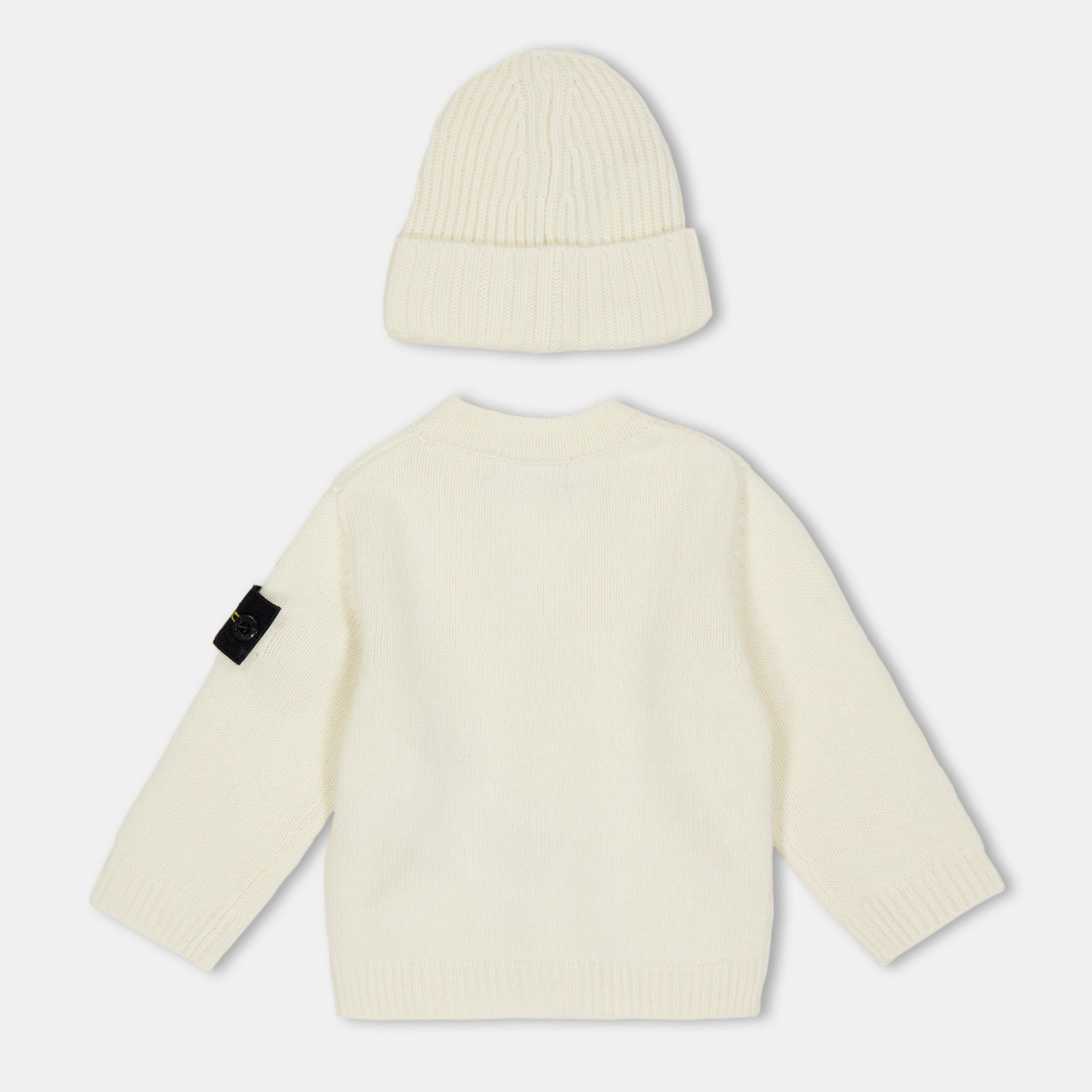 White V0099 - Stone Island - Kids' Cardigan Set - 2