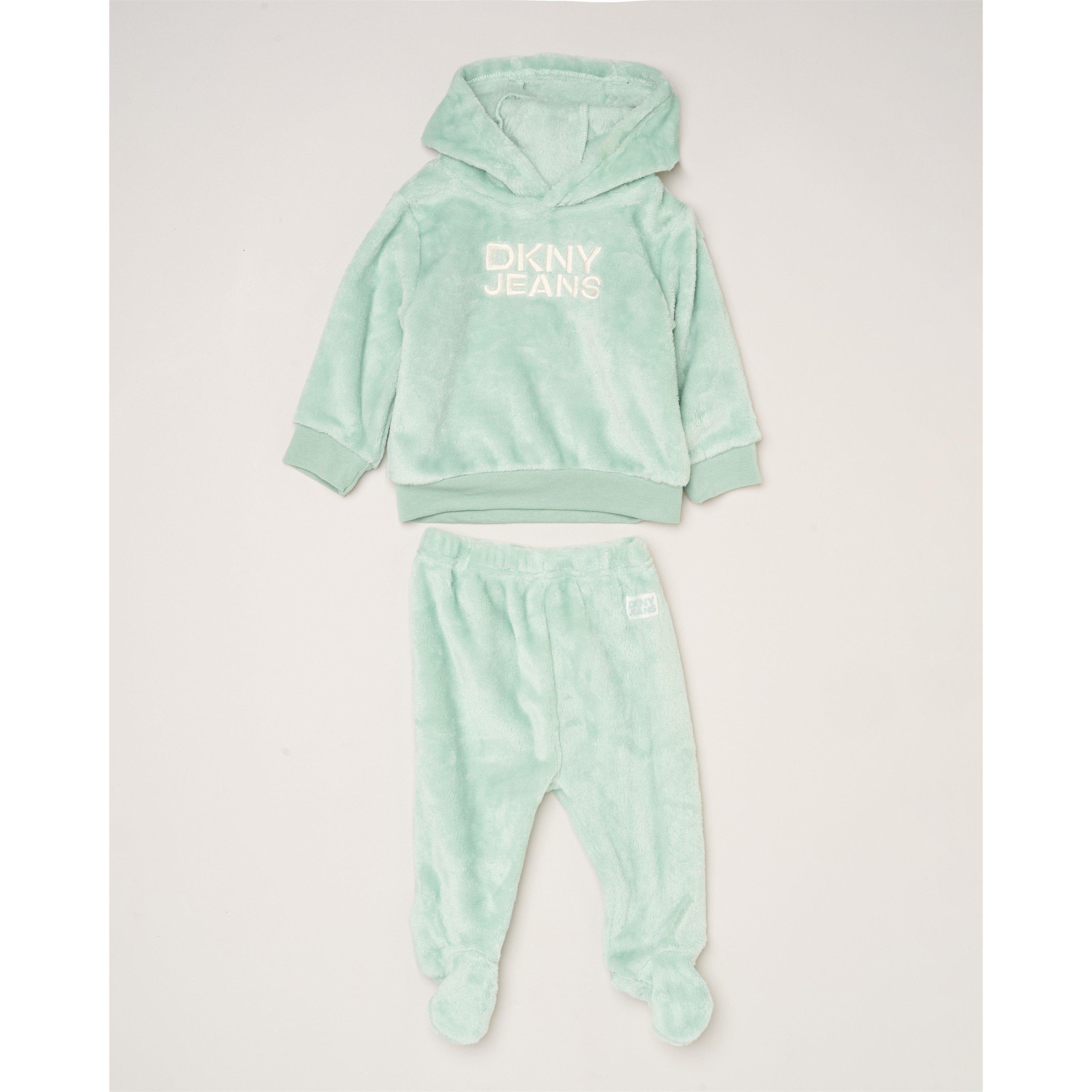 Dkny  Newborn Jeans Hoodie And Trousers - Grn - 0-3 Mnth