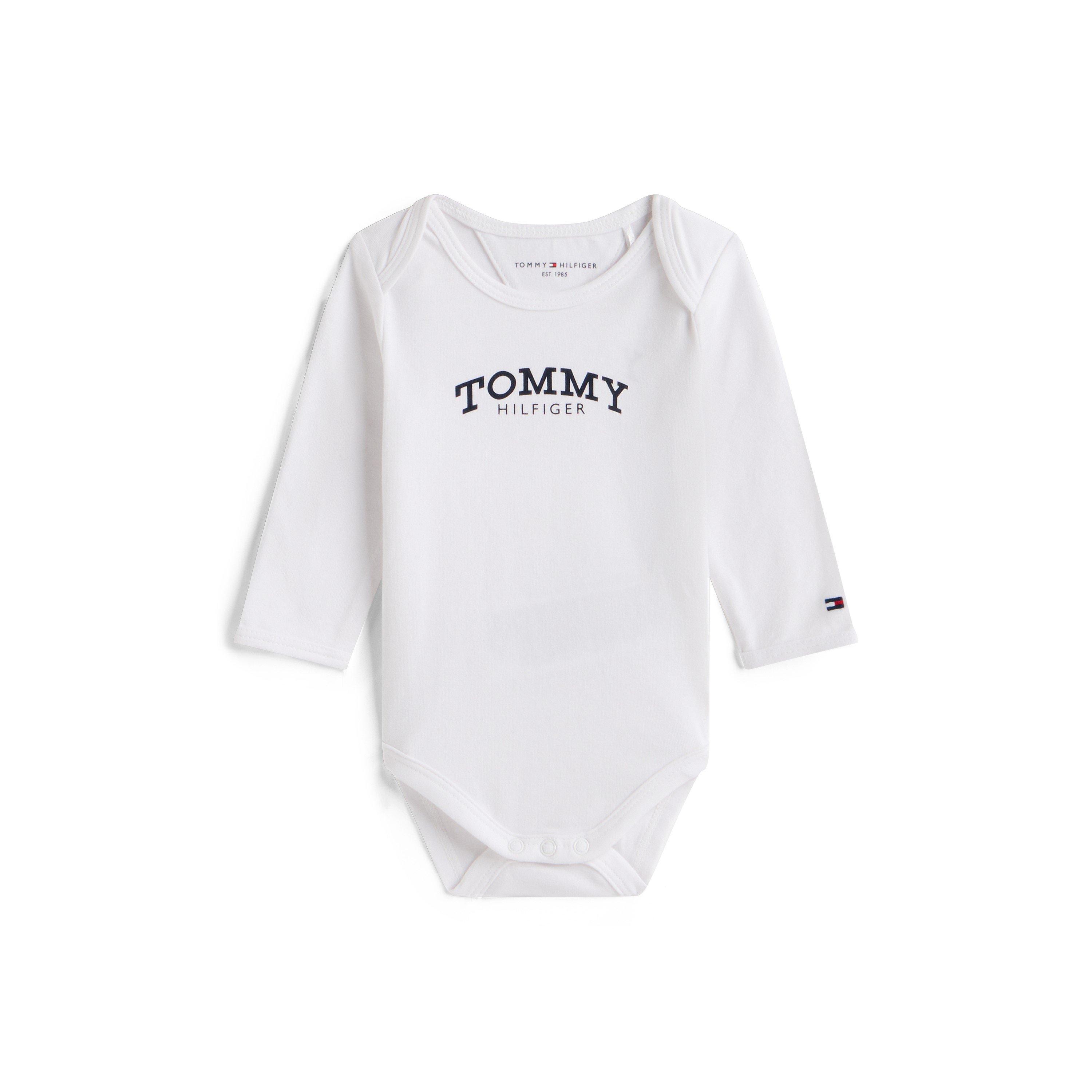 White YBR - Tommy Hilfiger - Unisex Kids' Monotype Body Onesie - 1