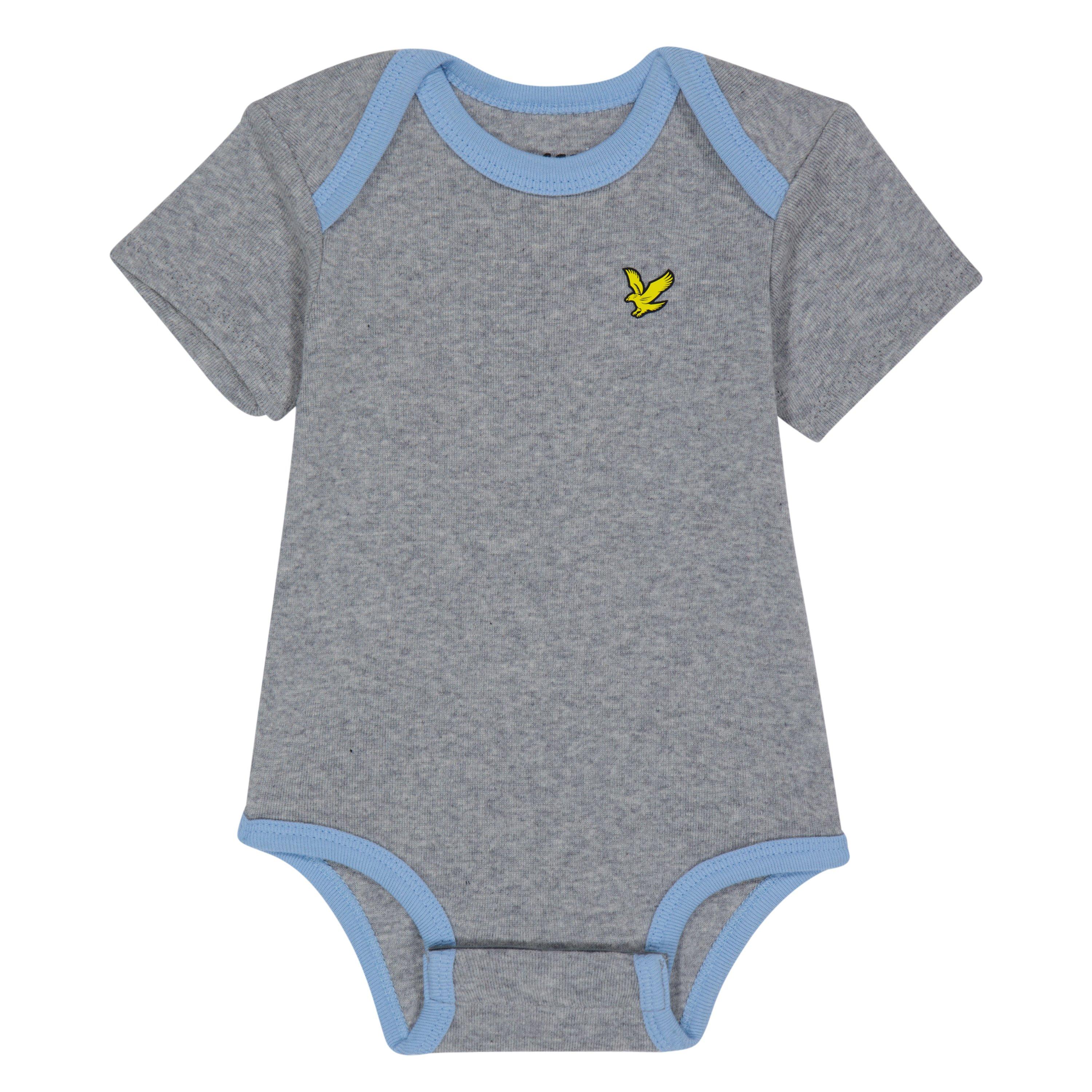 Chambray Blå - Lyle and Scott - Eagle Onesie - 3