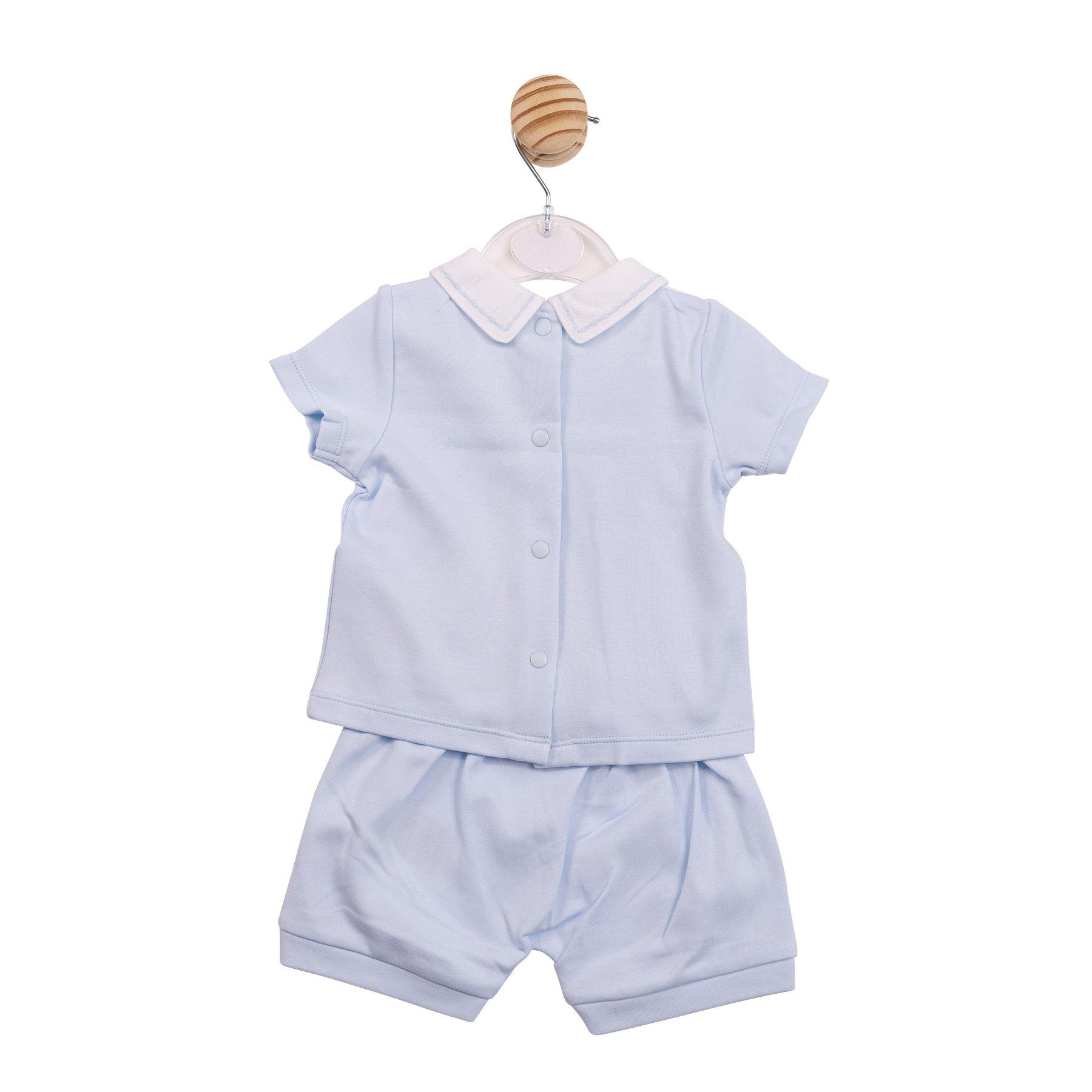 Blau - Mintini Baby - Kids' Top and Bloomers Pyjama Set - 2