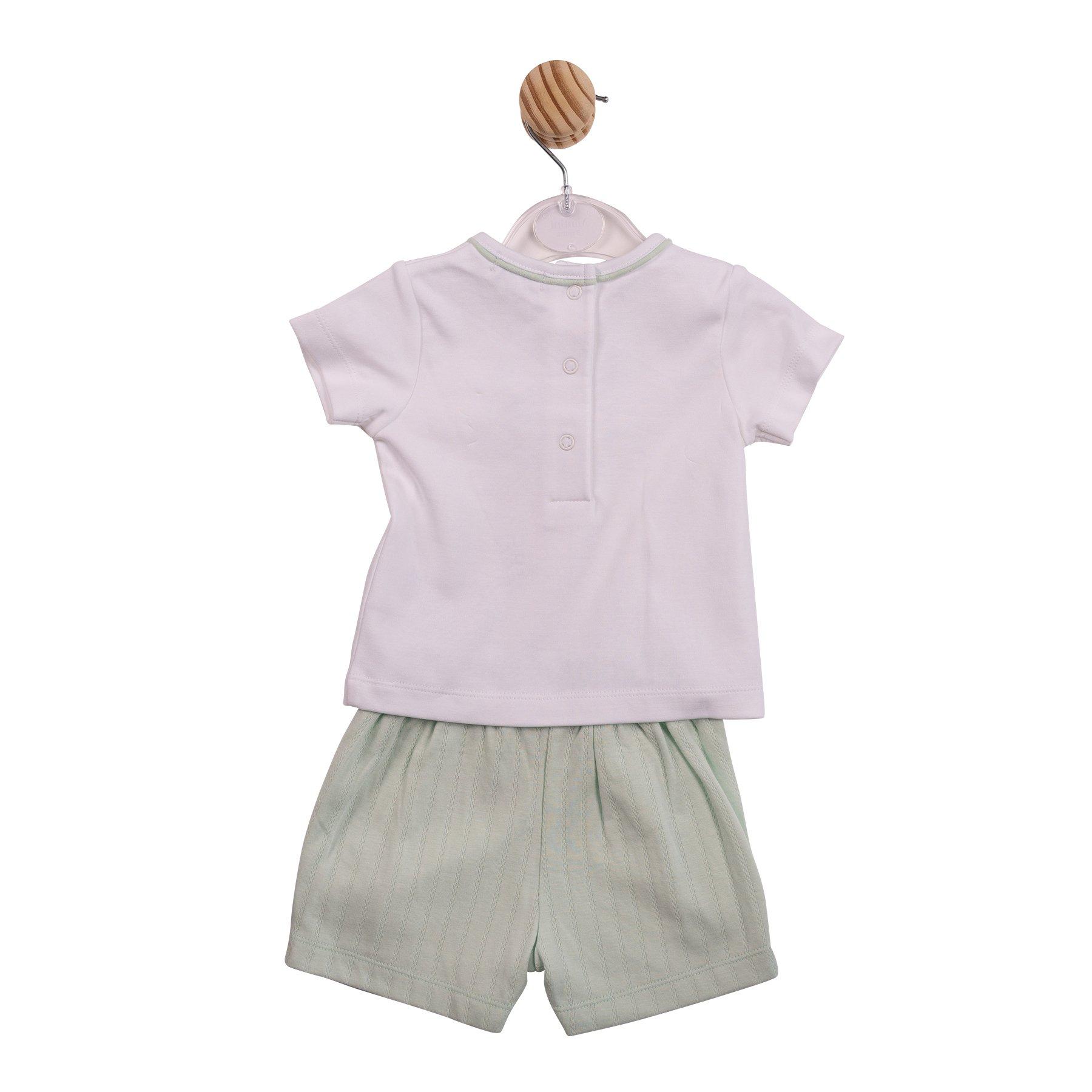 Weiß/Pistazie - Mintini Baby - Kids' Top and Trouser Pyjama Set - 2
