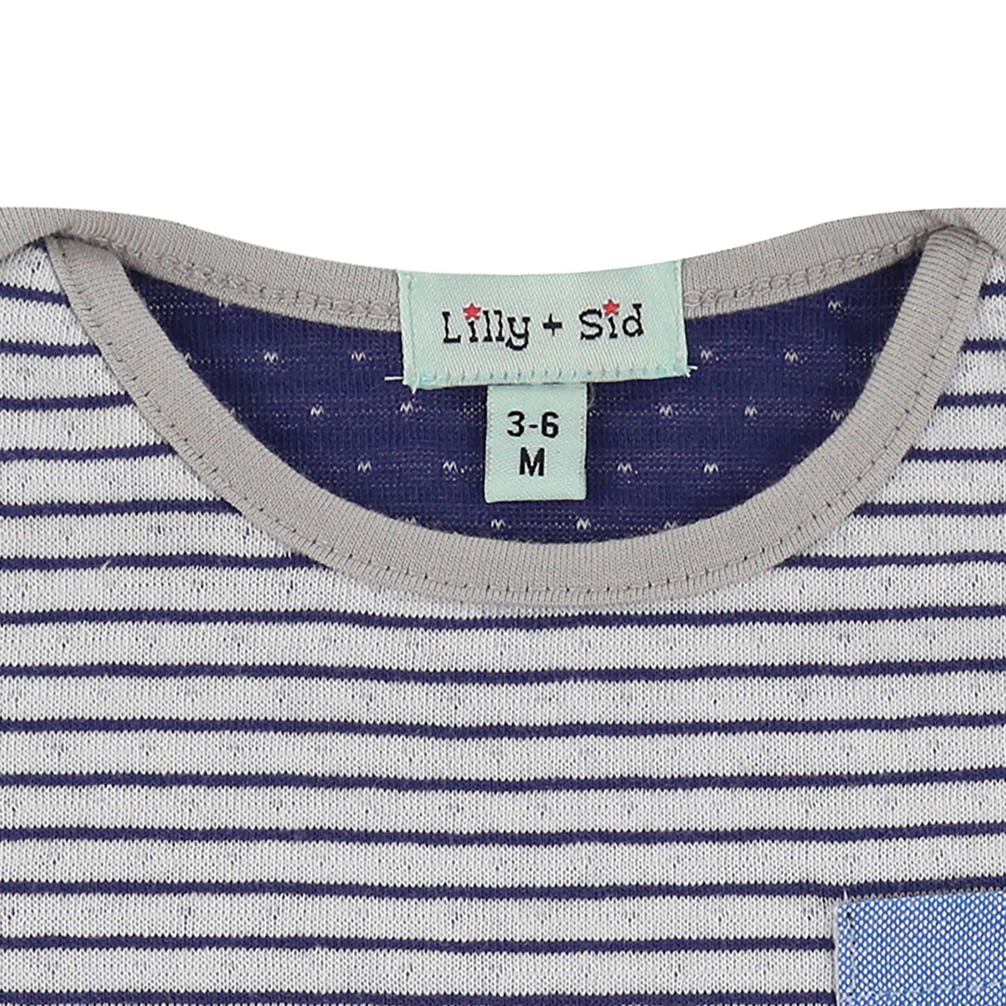 Navy - Lilly and Sid - Reversible Jersey T-Shirt - 3