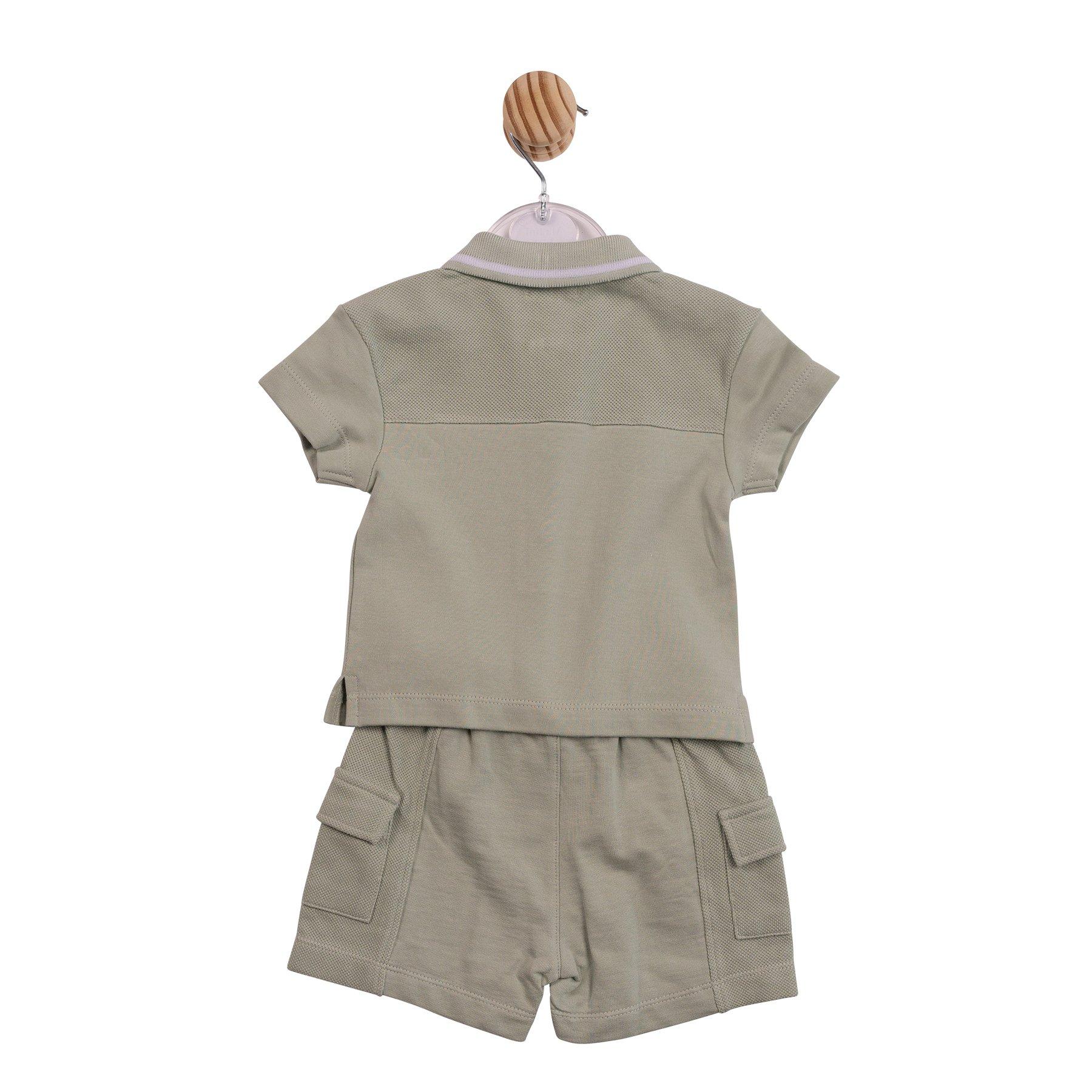Weiß/Salbei - Mintini Baby - Kids' Polo & Shorts Pyjama Set - 2