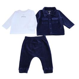 Firetrap Baby Boys 3 Piece Corduroy And Cotton Outfit Set