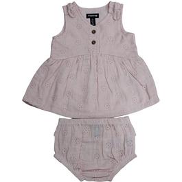 Firetrap Girls Embroidered Cotton Dress & Bloomer Set