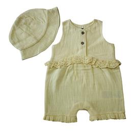 Firetrap Girls Sleeveless Dungarees & Matching Hat