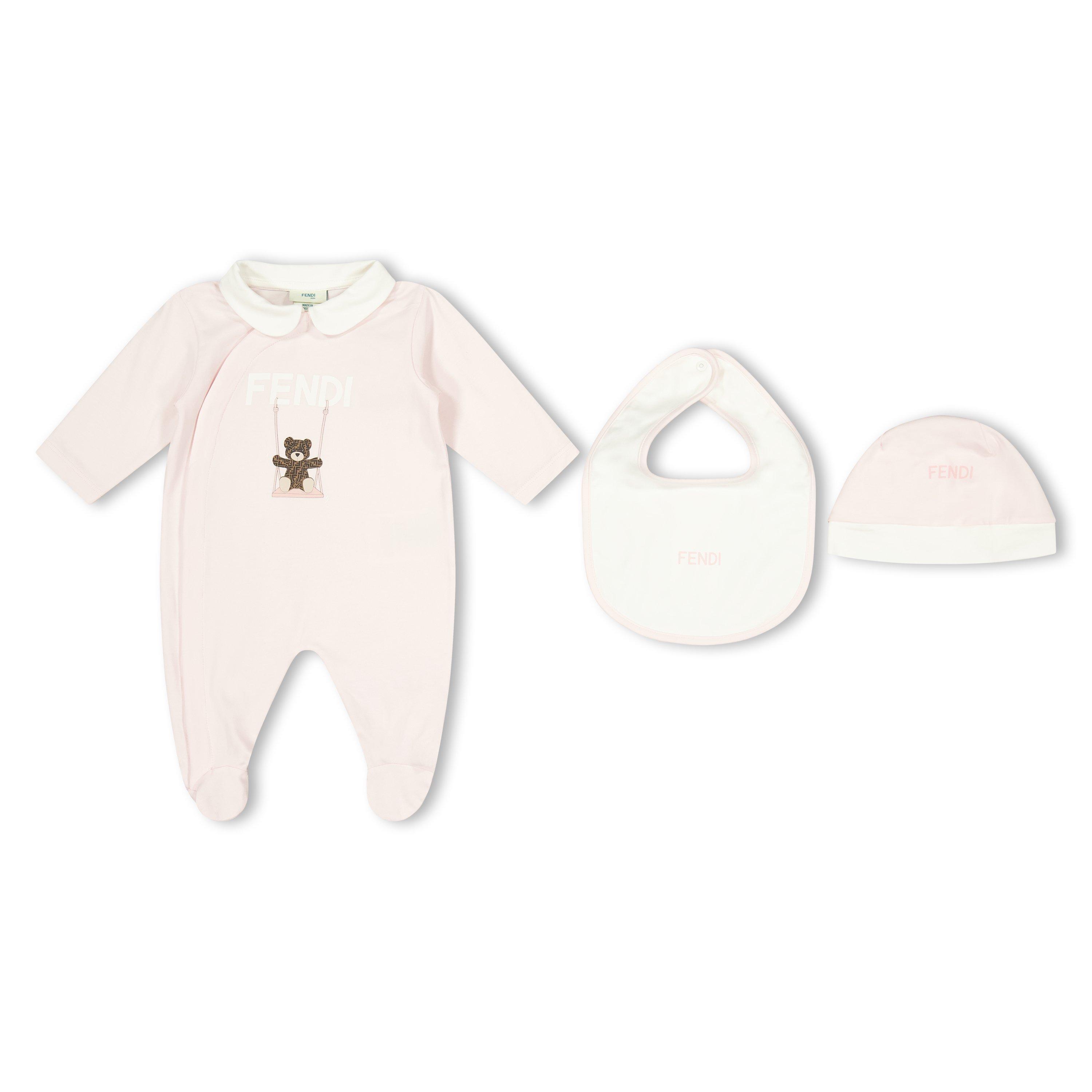 Pink FC011 - Fendi - Fendi 3pcs Baby Set Bb63 - 1