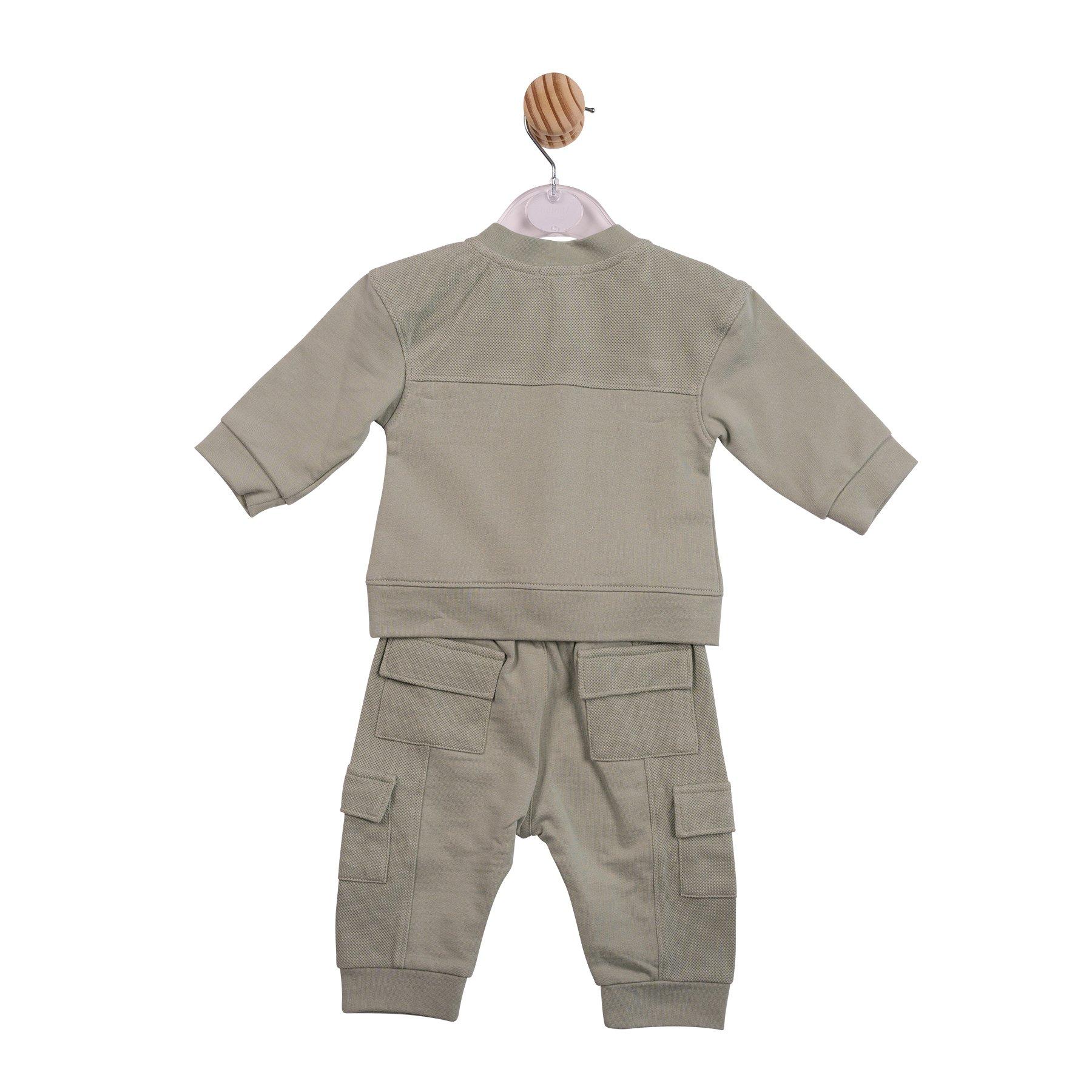 Sage - Mintini Baby - Kids' Jogset Top and Trouser Pyjama Set - 2