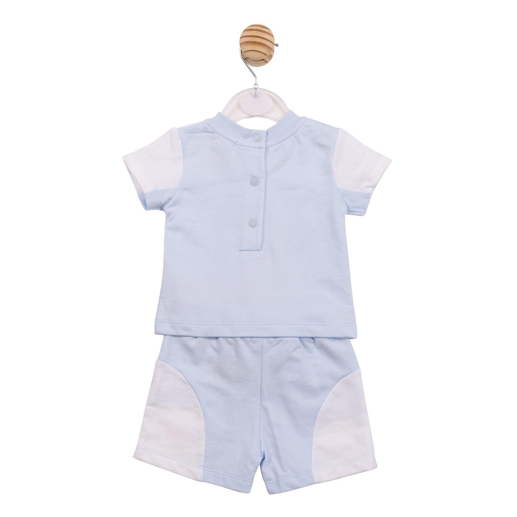 Weiß/Blau - Mintini Baby - Kids' Top and Short Pyjama Set - 2