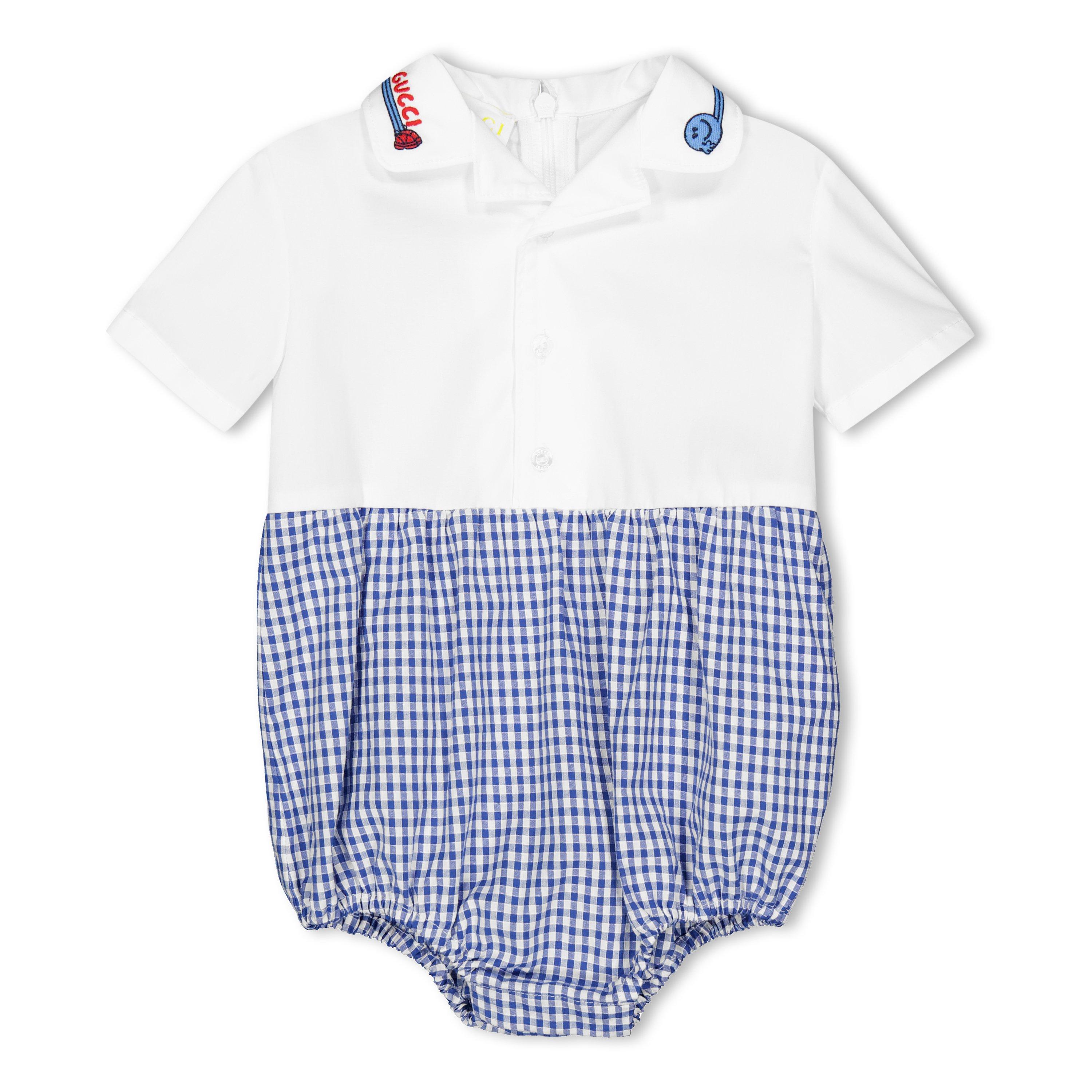 Gucci Gucci Onesie Bb61 - Blu/Wht 4337 - Size 6-9 Mnth