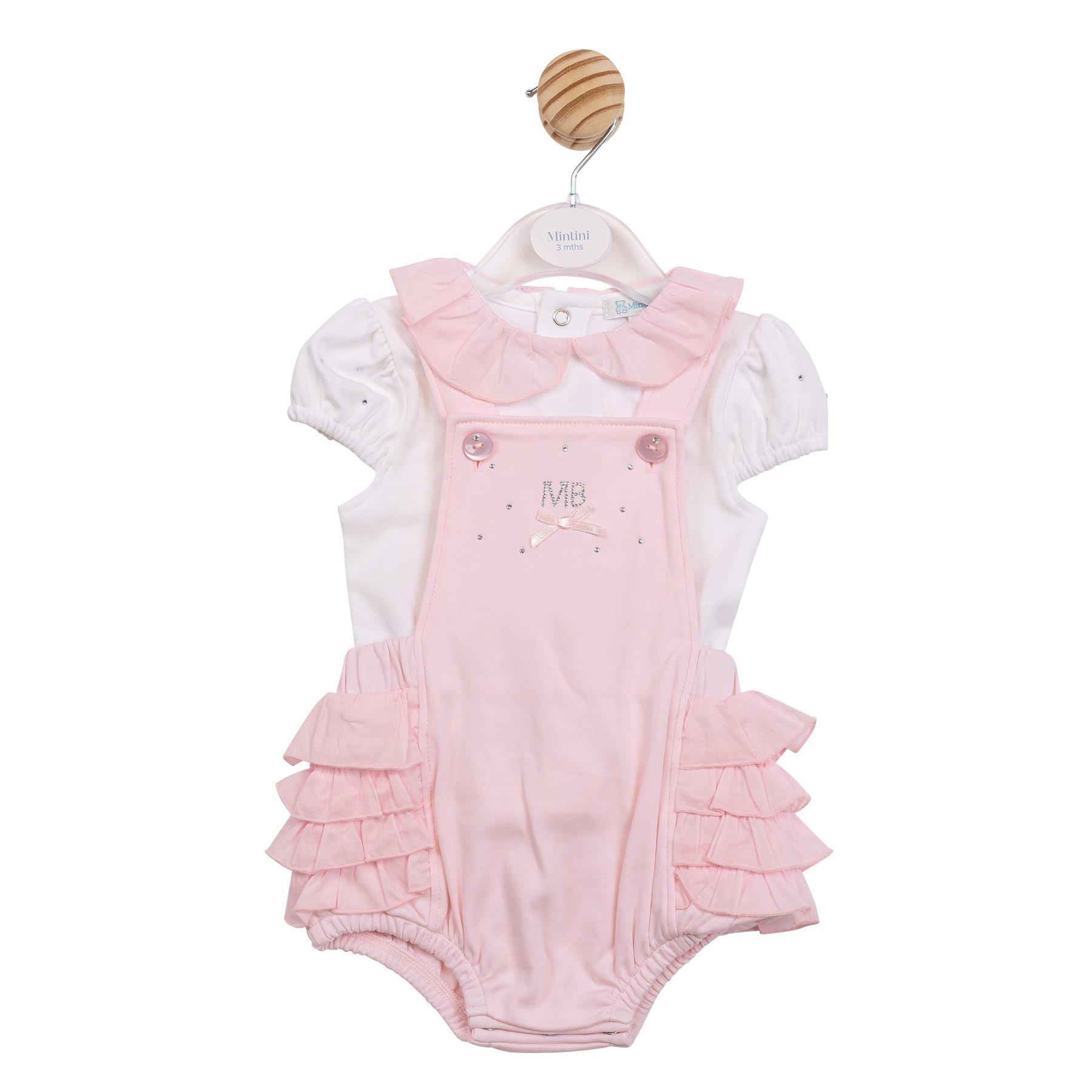 Weiß/Rosa - Mintini Baby - Kids' Top and Trouser Pyjama Set - 1