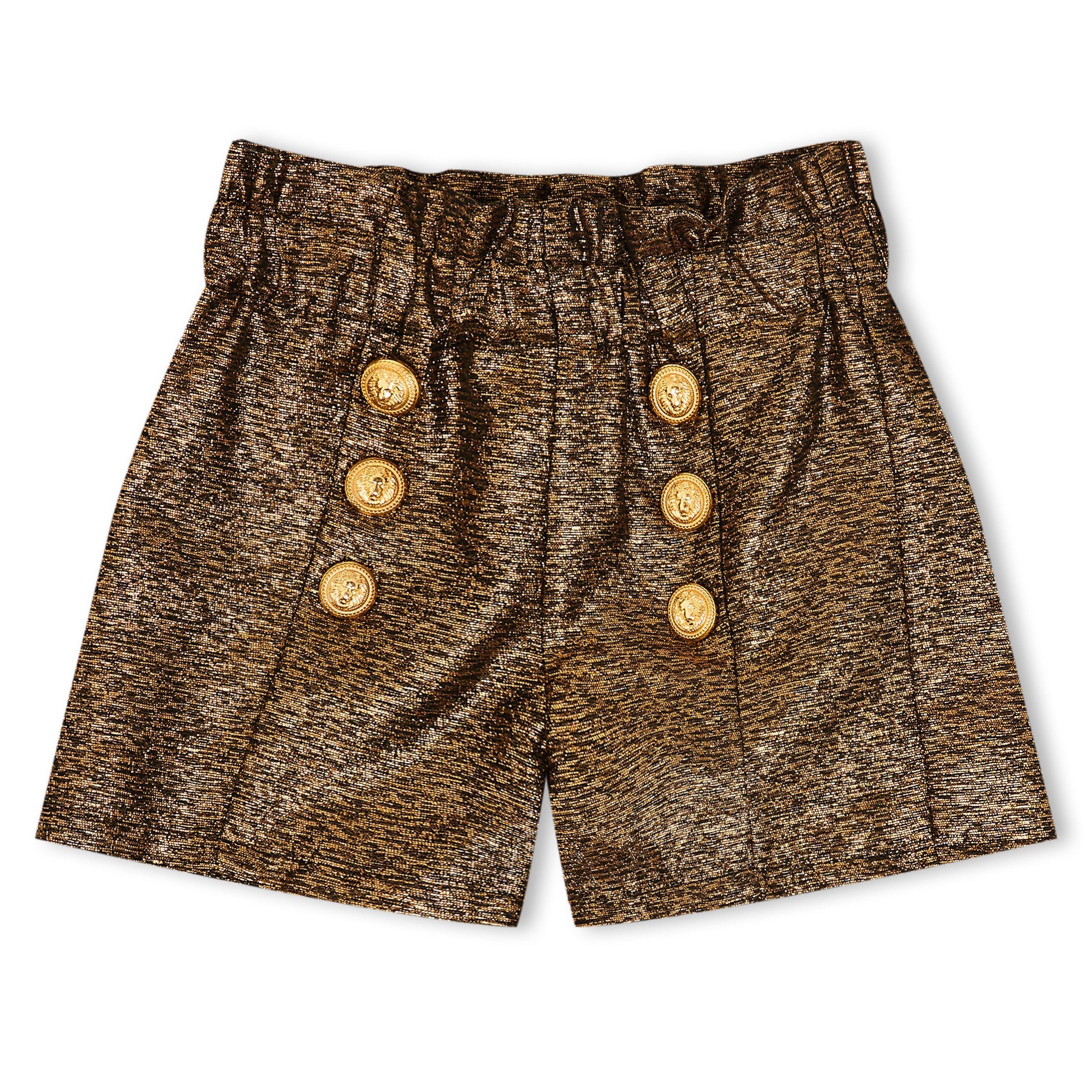 Oro scuro - Balmain - Kids' Woven Tracksuit Shorts - 1