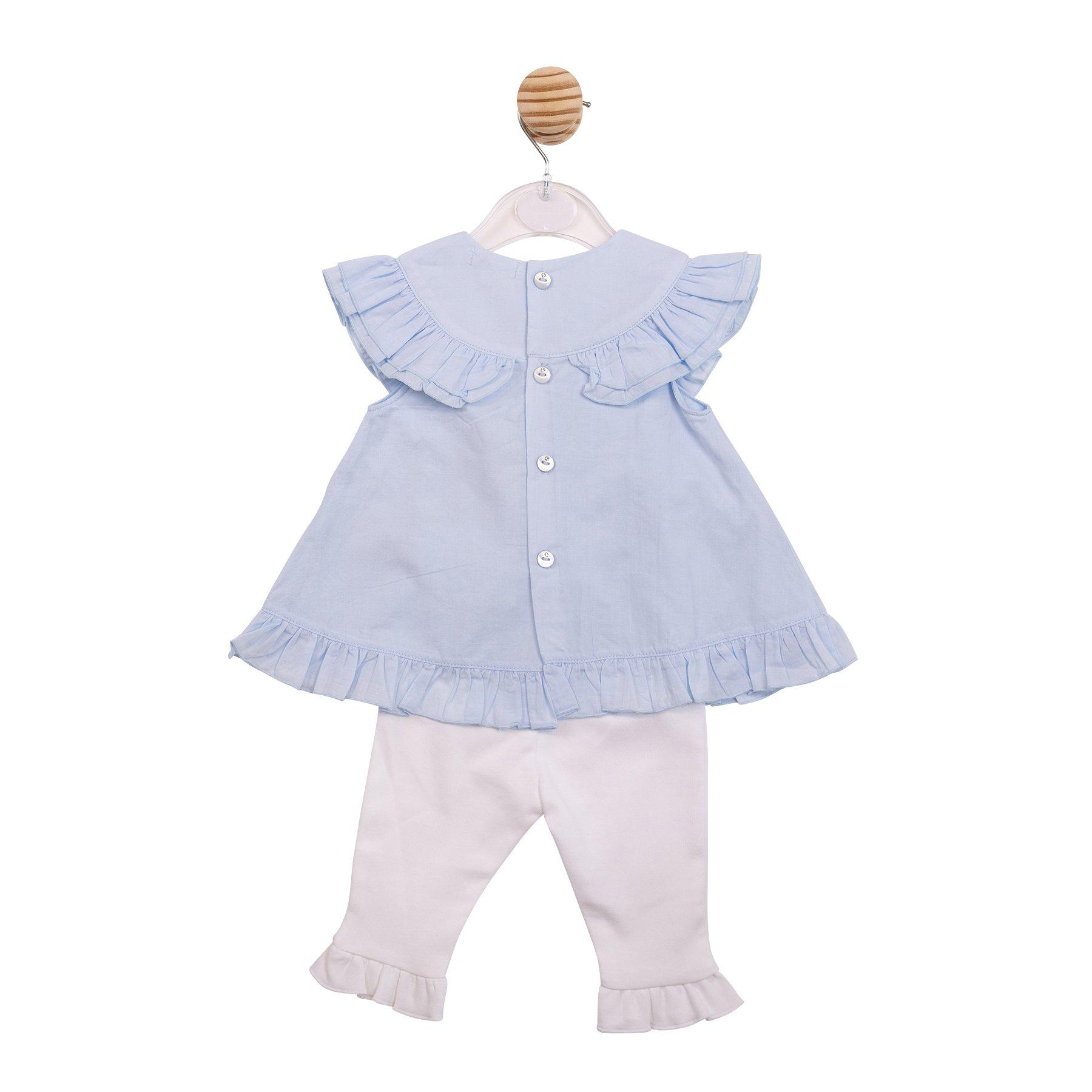 Blau/Weiß - Mintini Baby - Kids' Dress and Legging Set - 2