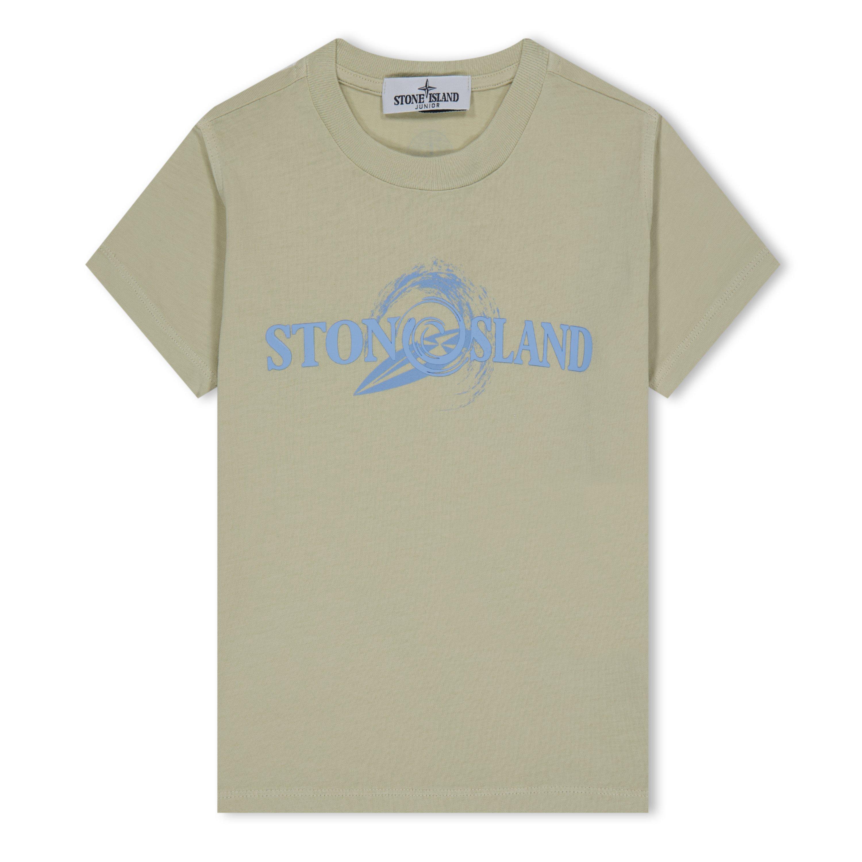 Ecru V0091 - Stone Island - Junior Logo Tshirt - 1