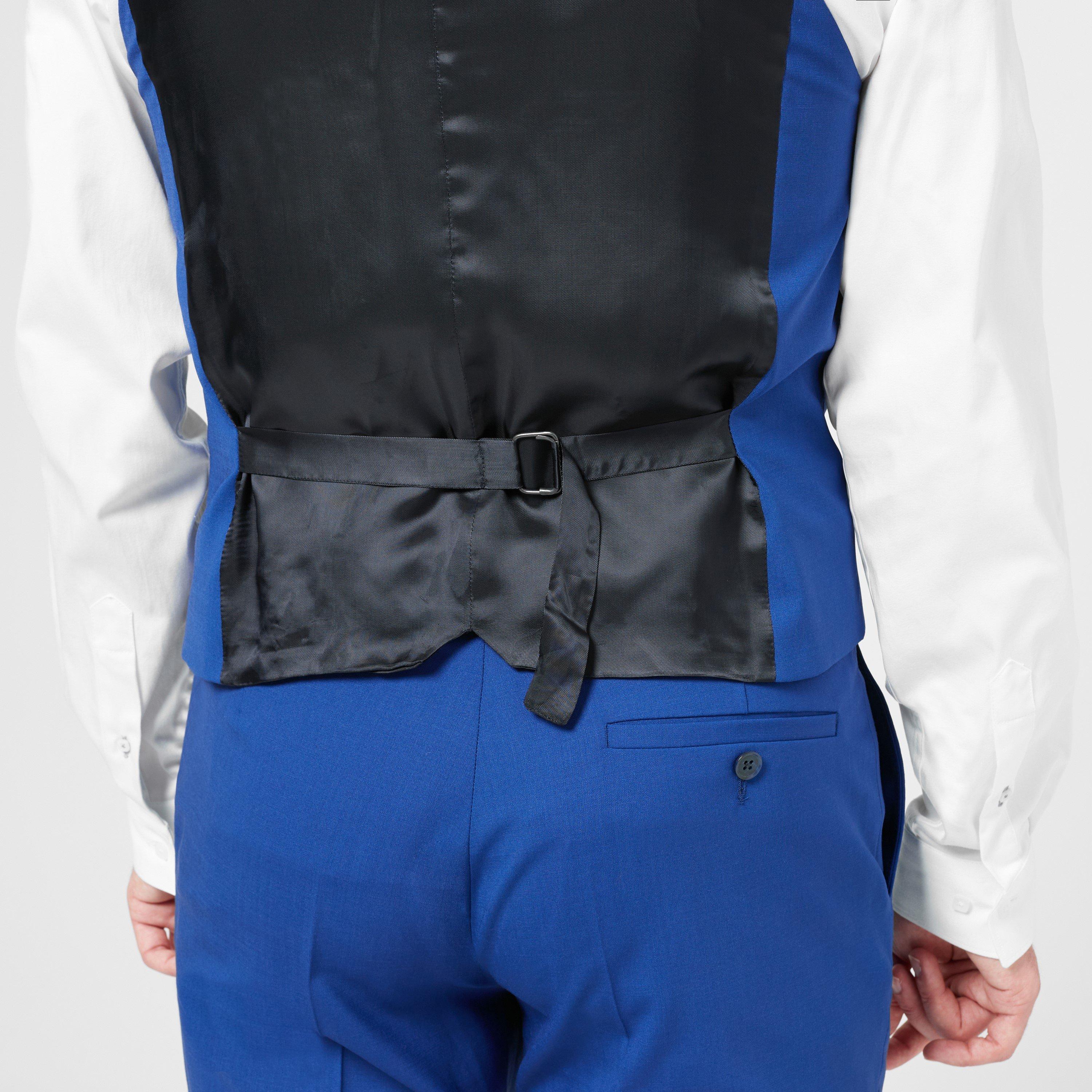 Bright Blue - Without Prejudice - Kilburn Slim Fit Waistcoat - 5
