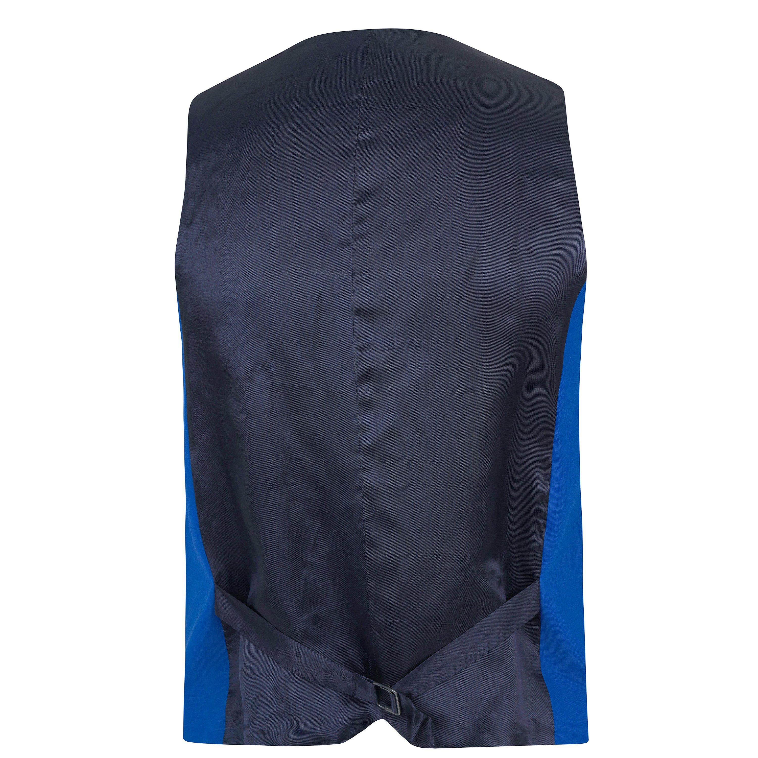 Bright Blue - Without Prejudice - Kilburn Slim Fit Waistcoat - 8