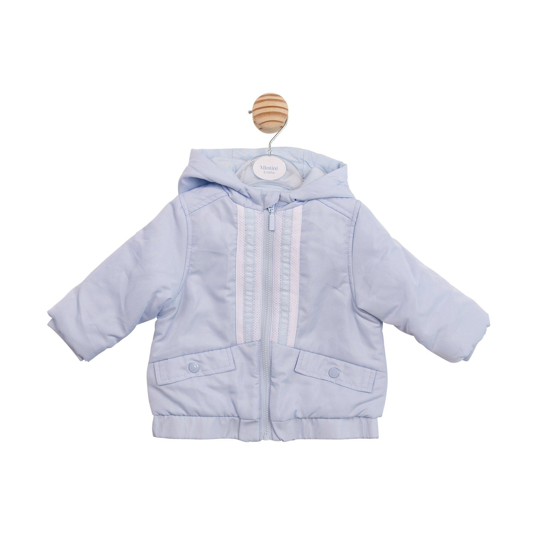 Blue - Mintini Baby - Baby Quilted Jacket - 1