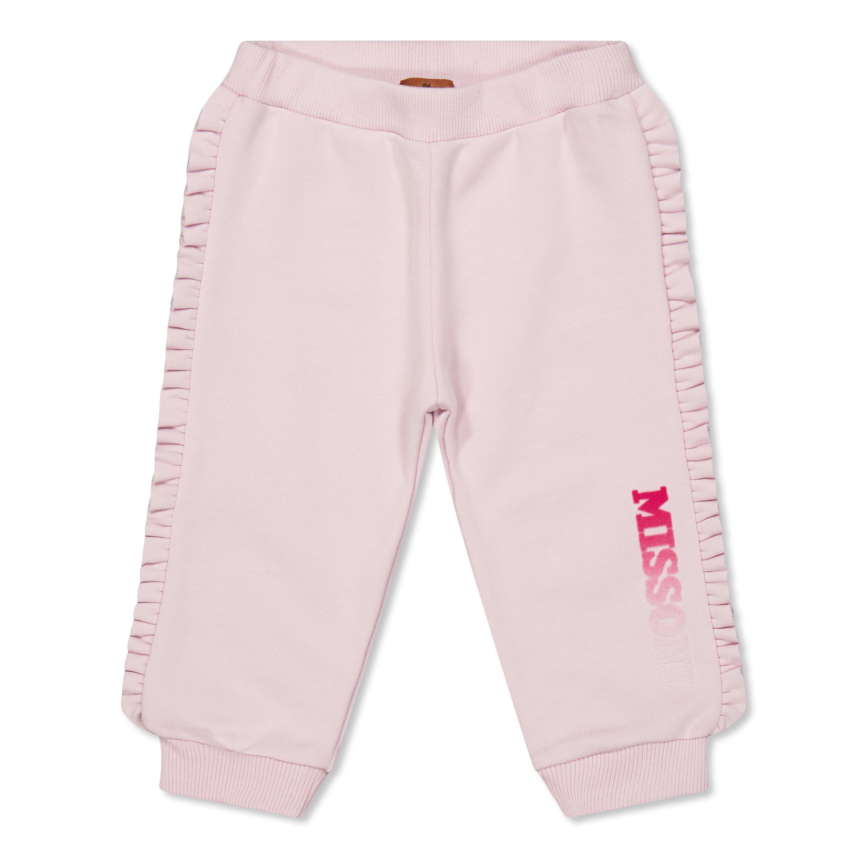 Glicine/Rosa - Missoni - Kids' Logo Closed Hem Fleece Joggers - 1