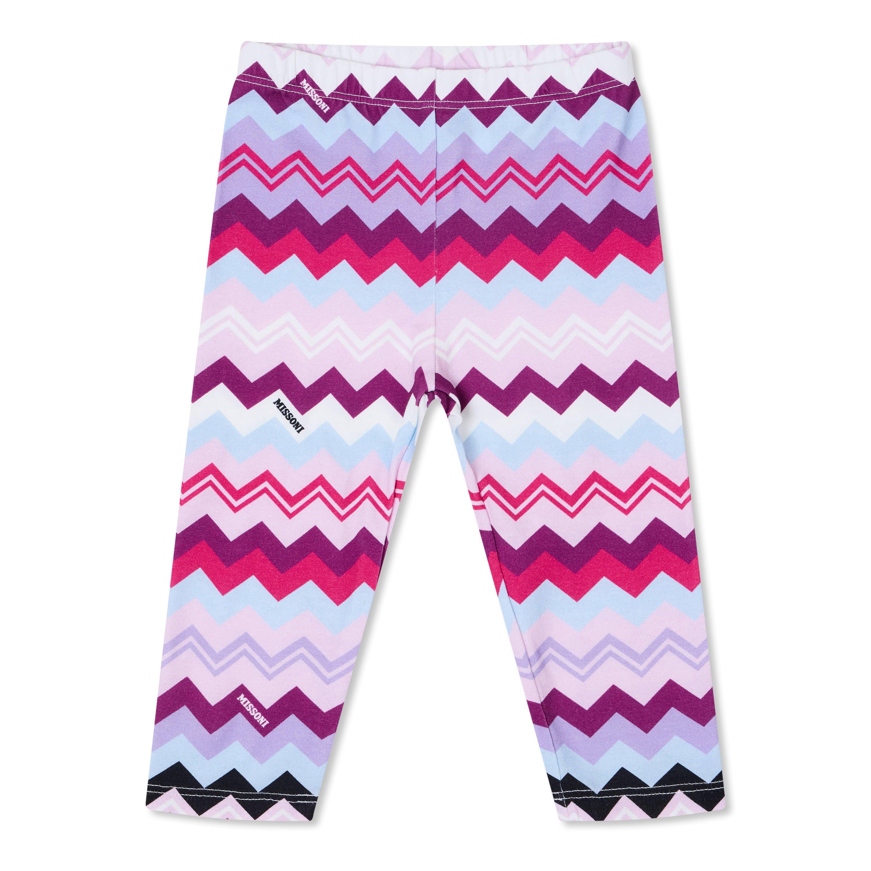 Glicine - Missoni - Kids' Zipped Zag Leggings - 1